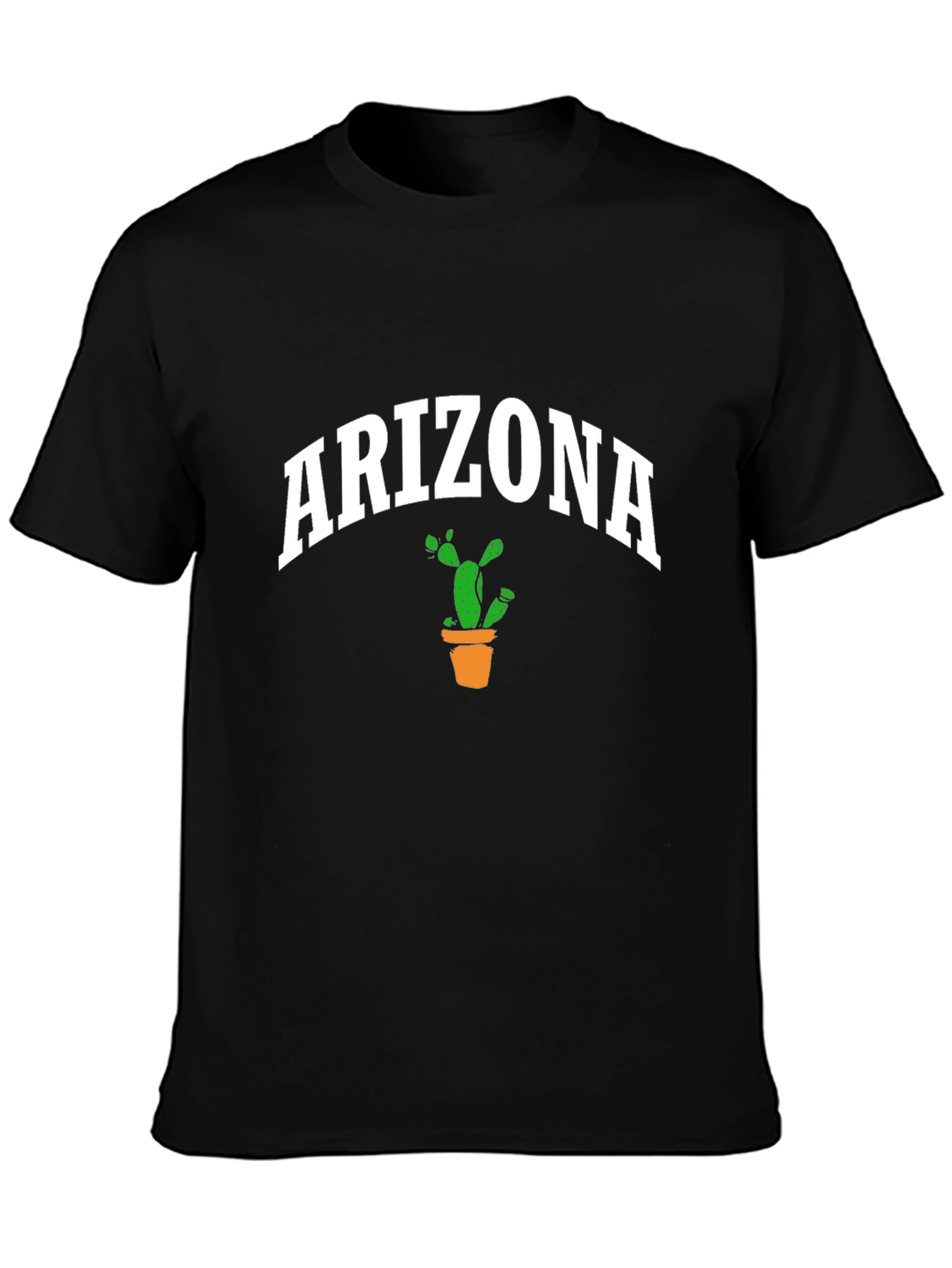 Arizona Cactus Graphic T-Shirt - Black