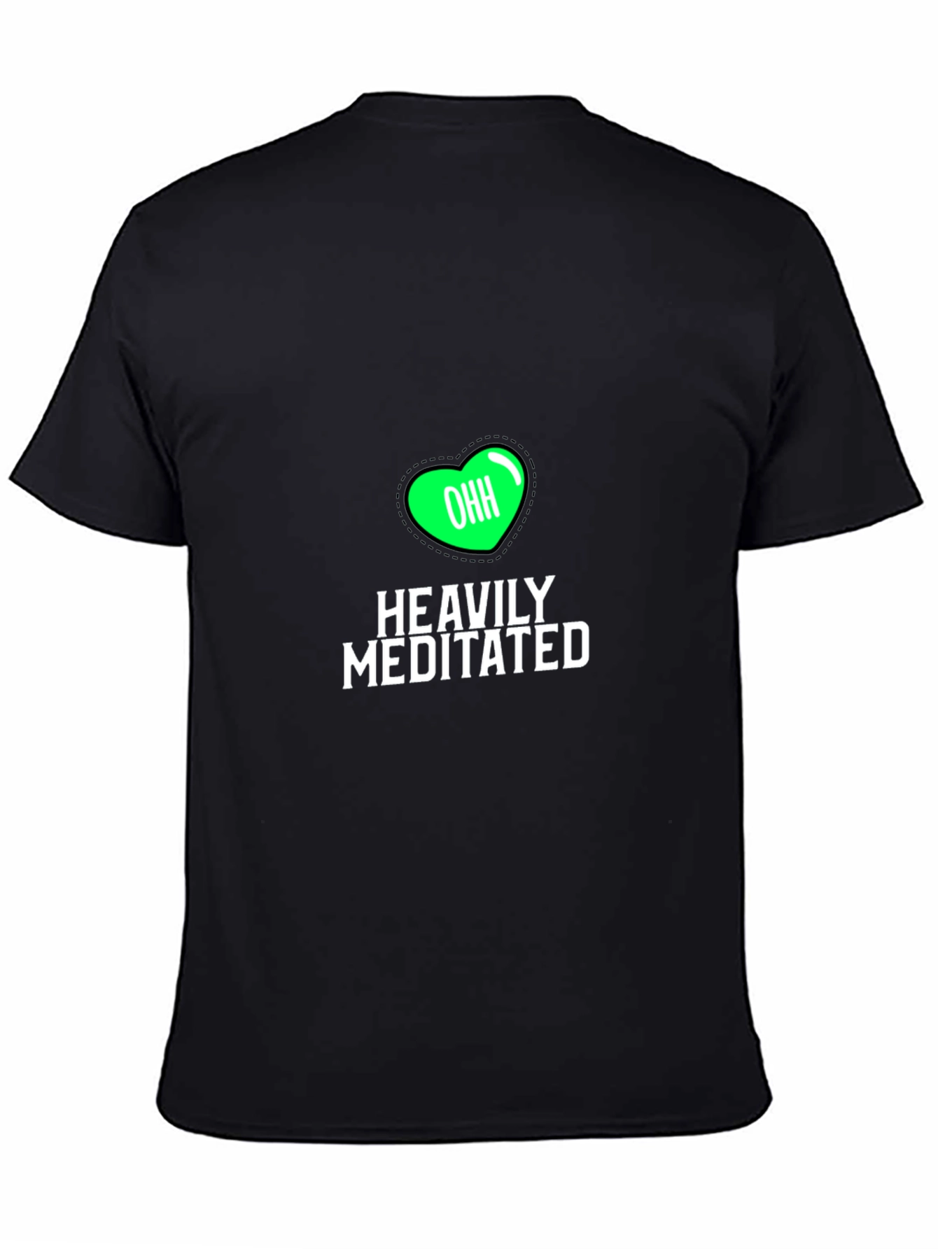 Heavily Meditated Black Graphic Tee