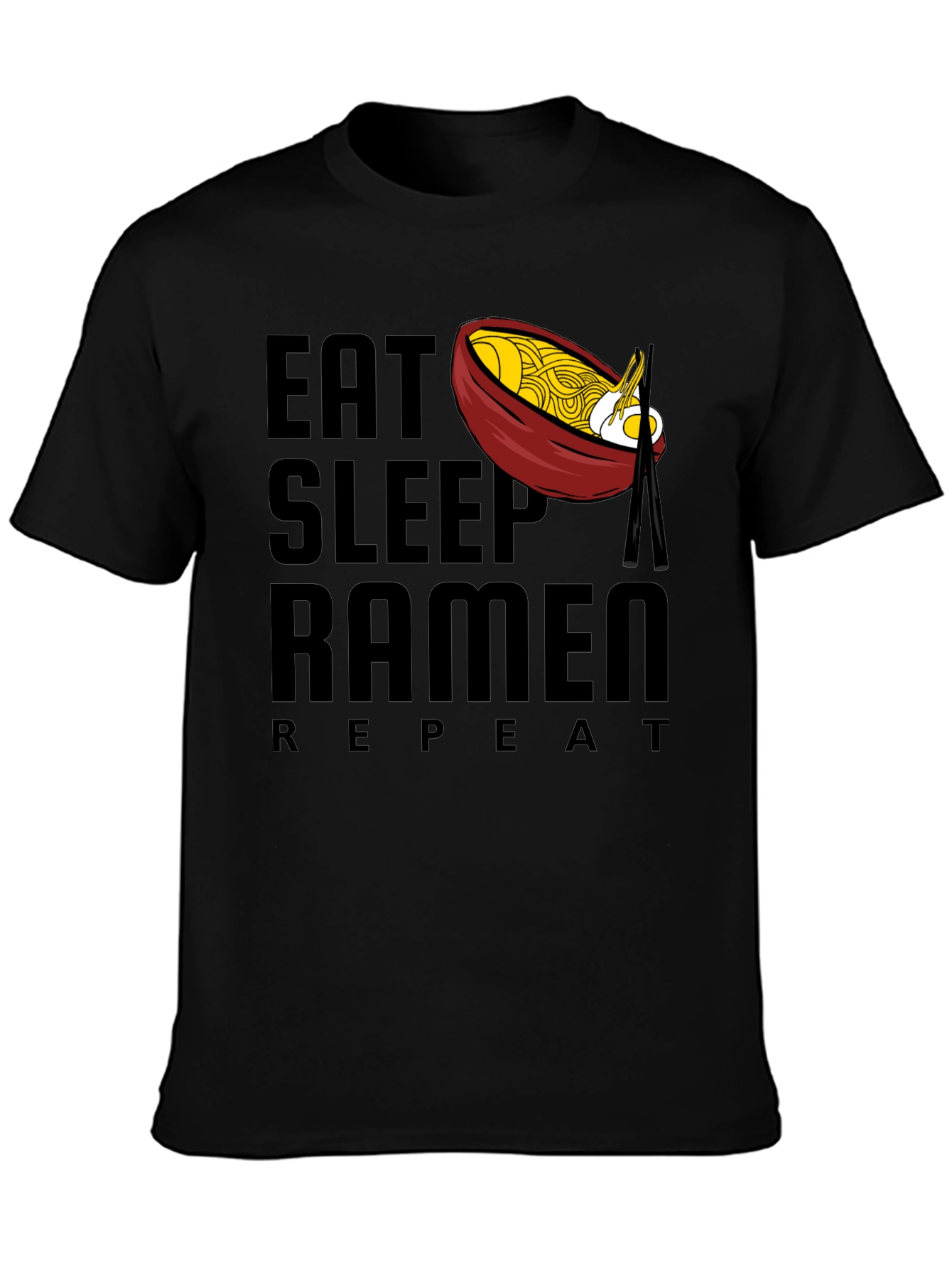 Eat Sleep Ramen Repeat Graphic Tee