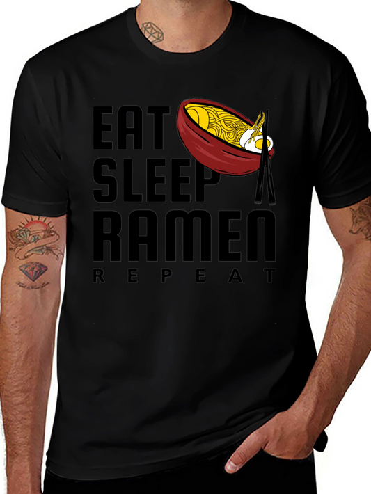 Eat Sleep Ramen Repeat Graphic Tee