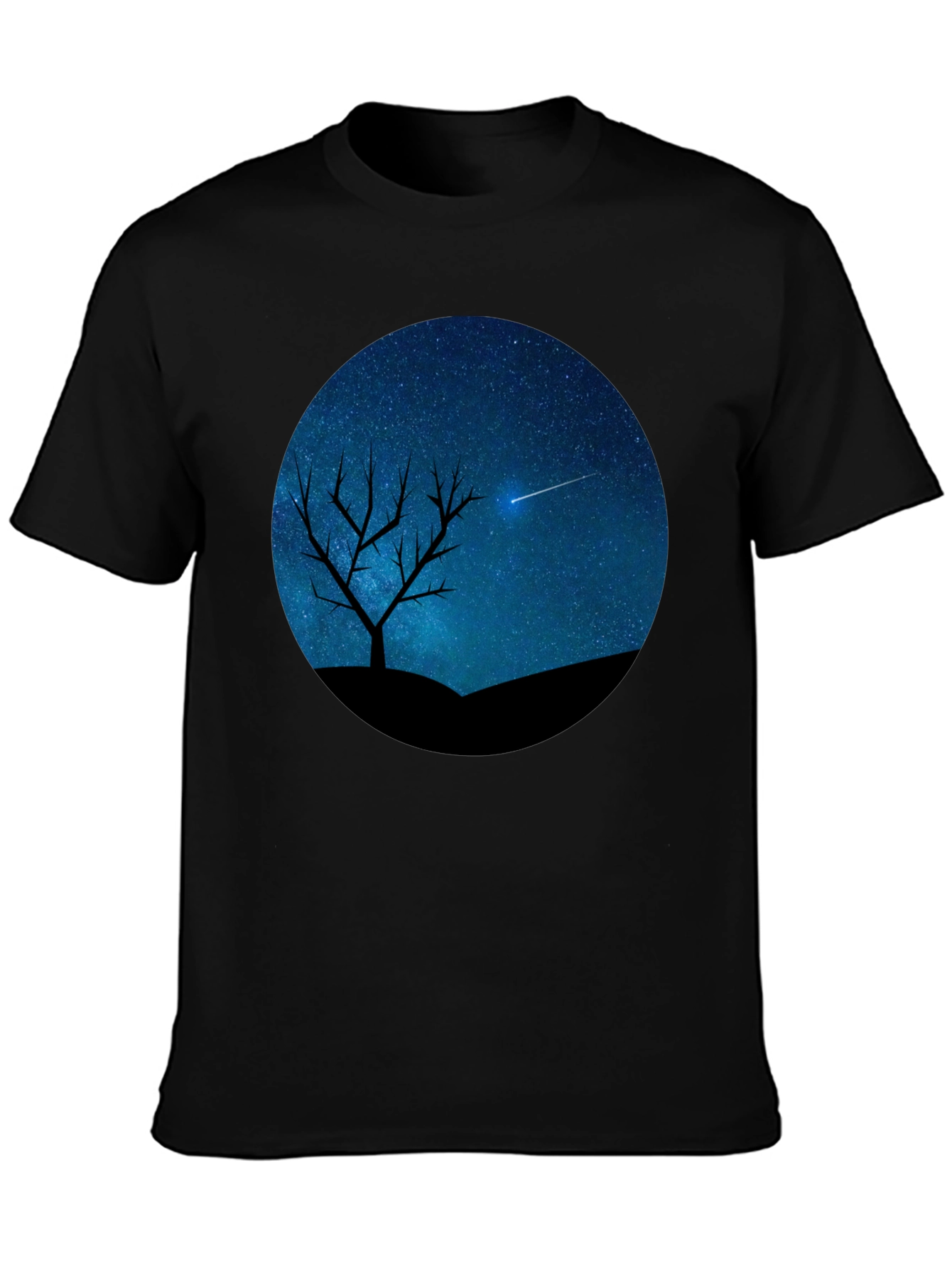 Night Sky Silhouette Graphic Tee