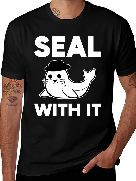 Seal With It Black Graphic Tee