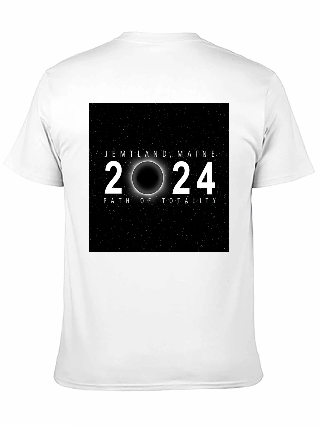Jemtland Maine 2024 Path of Totality Black T-Shirt