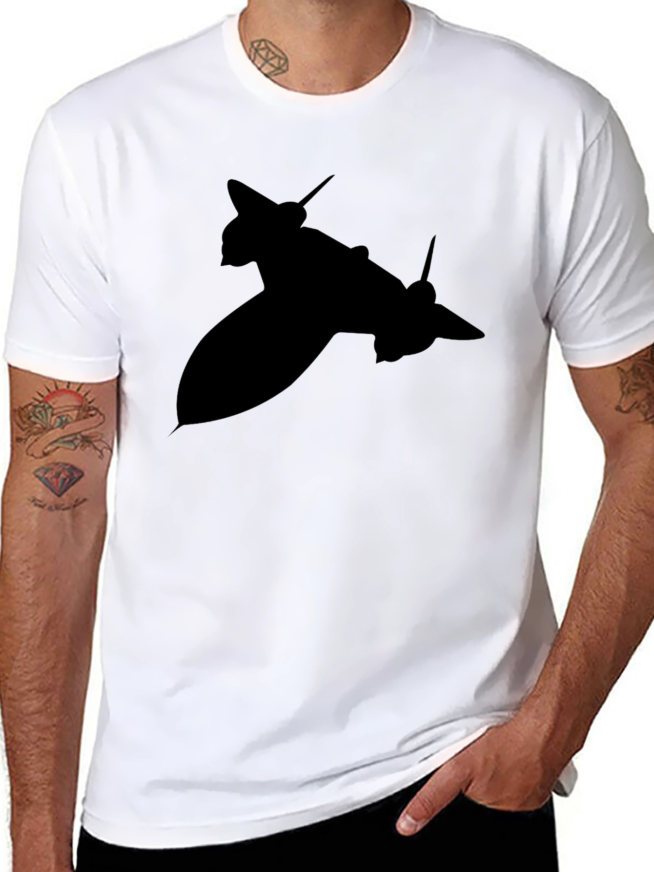 Stealth Jet Black T-Shirt - Aviation Enthusiast Apparel