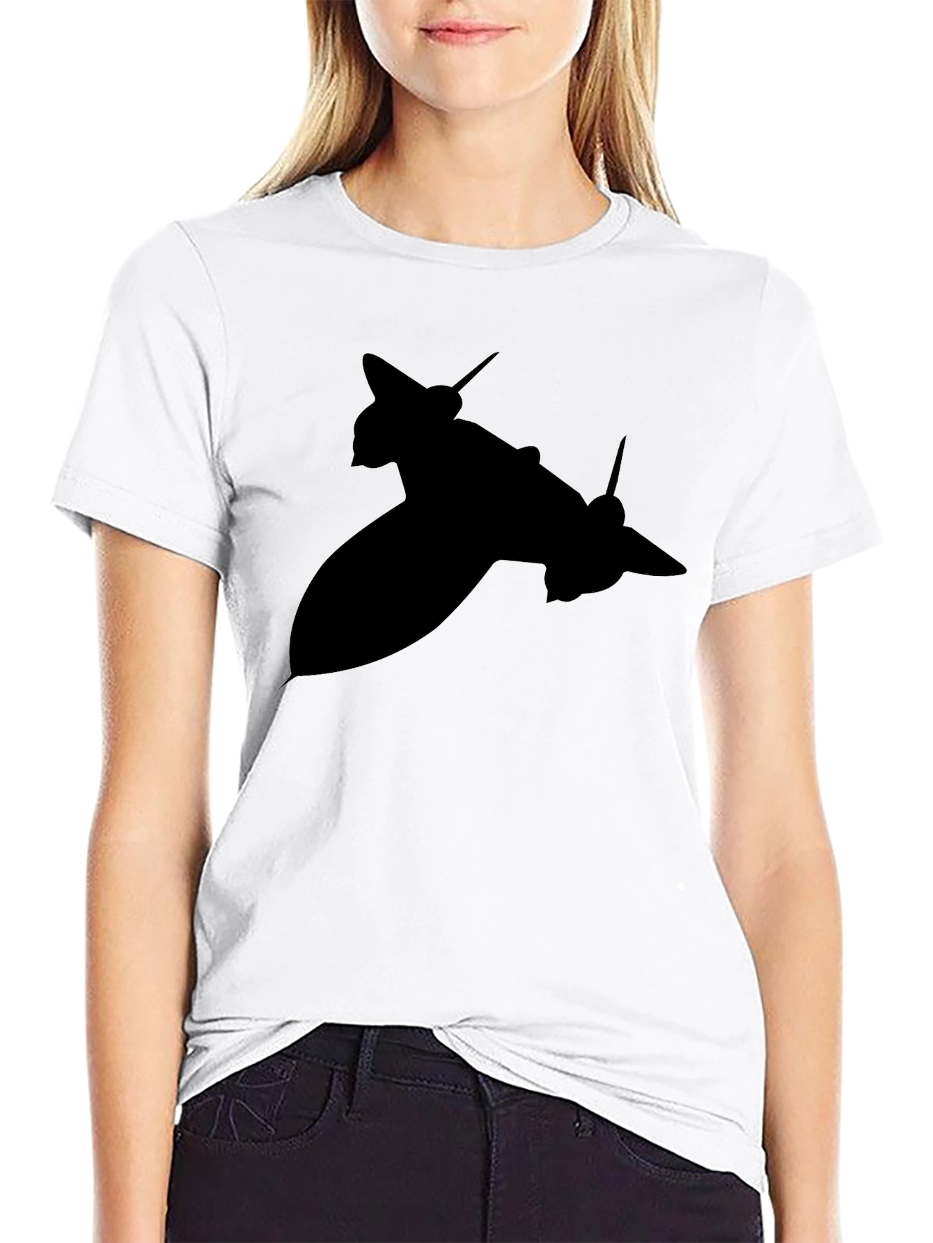 Stealth Jet Black T-Shirt - Aviation Enthusiast Apparel