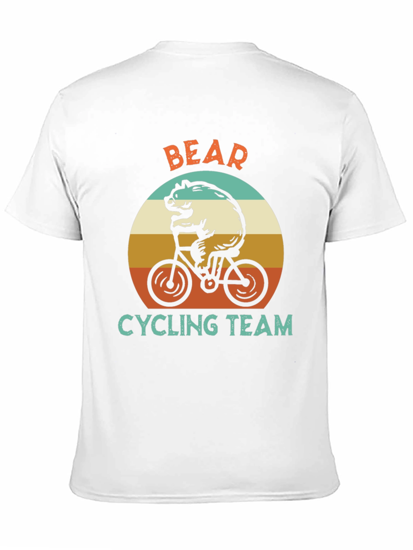 Bear Cycling Team Graphic T-Shirt - Retro Style