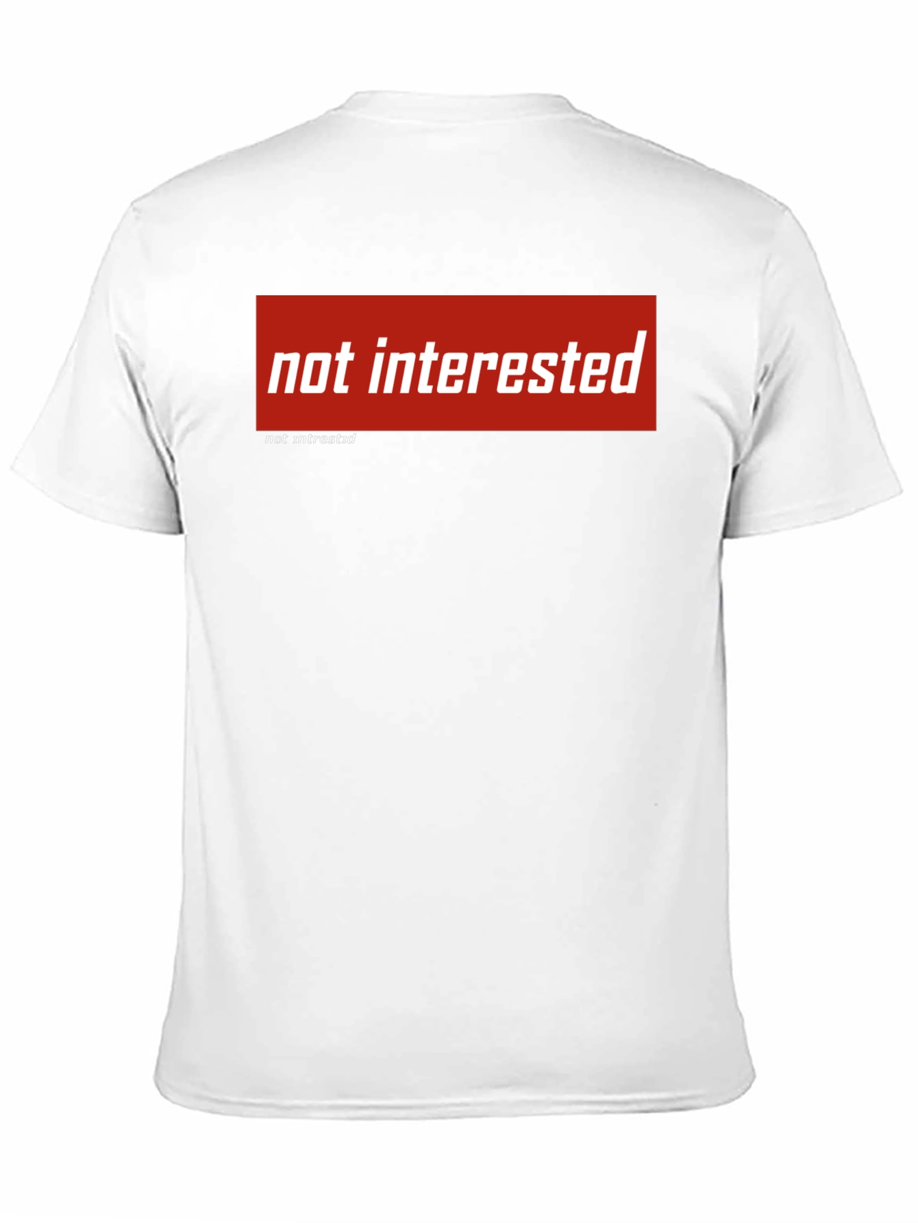Not Interested Graphic Tee - Black