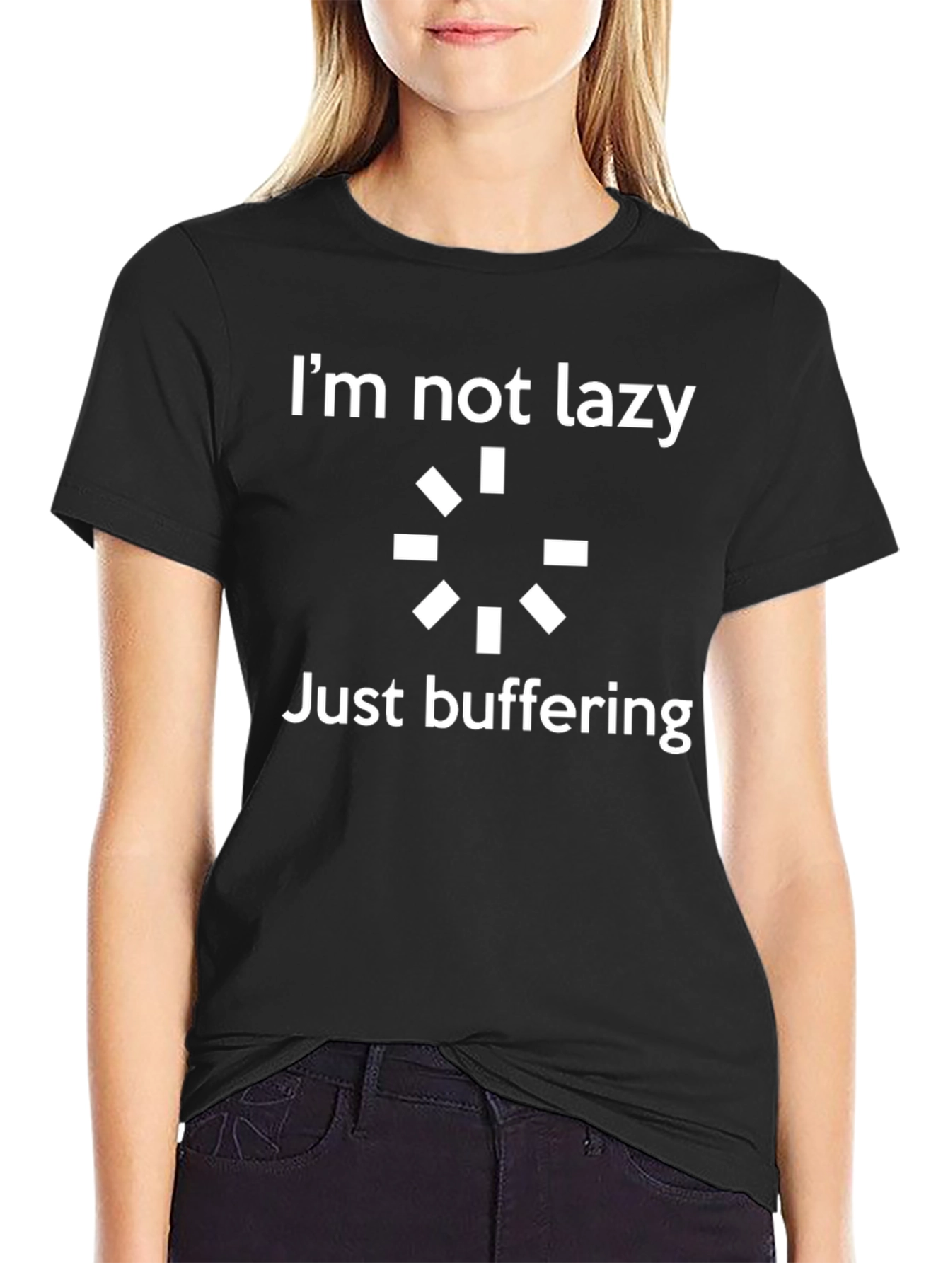 Im Not Lazy Just Buffering Graphic T-Shirt