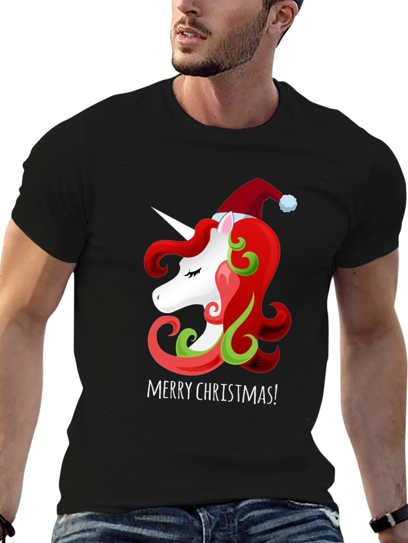 Unicorn Christmas Graphic Tee