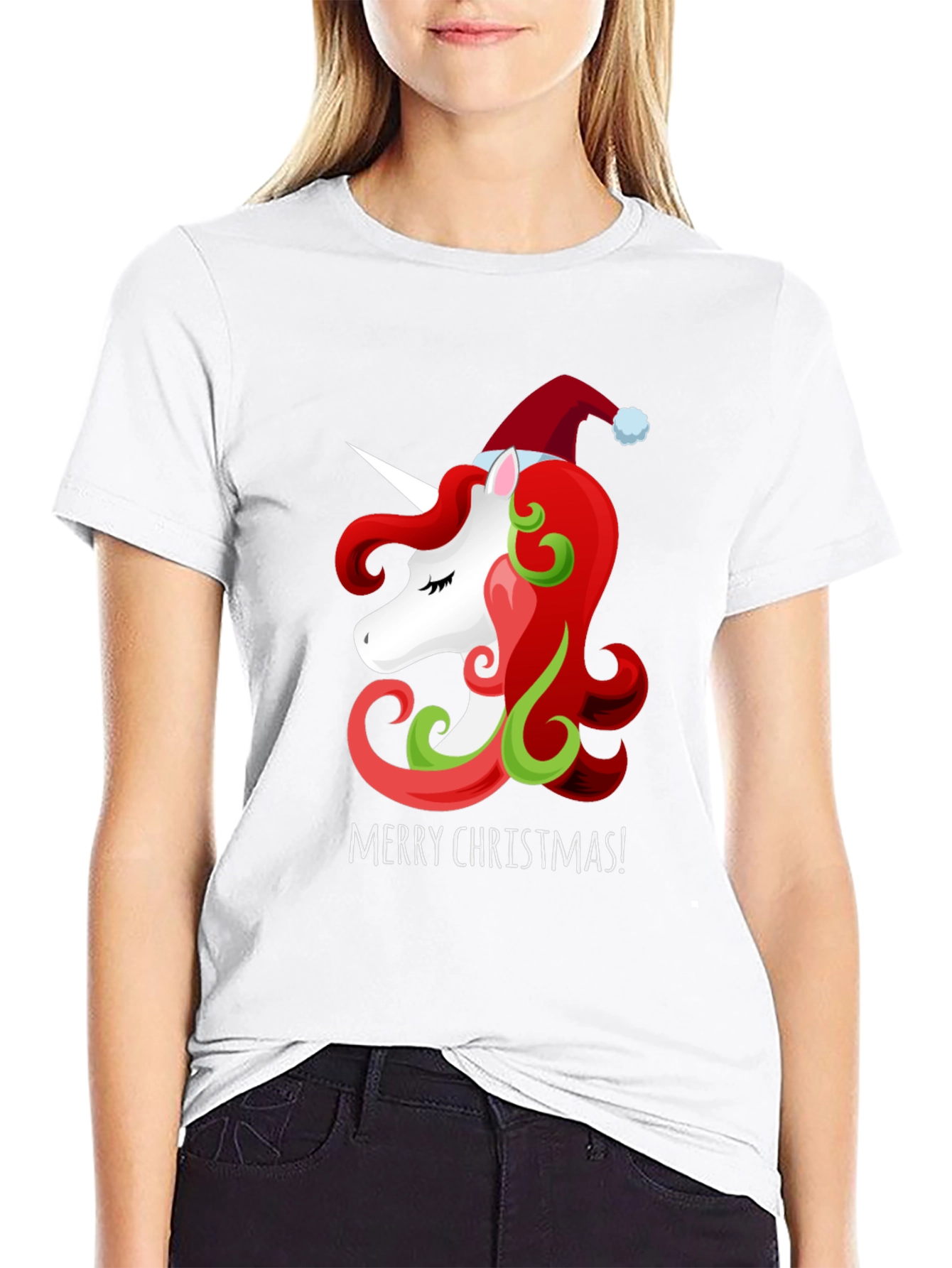 Unicorn Christmas Graphic Tee