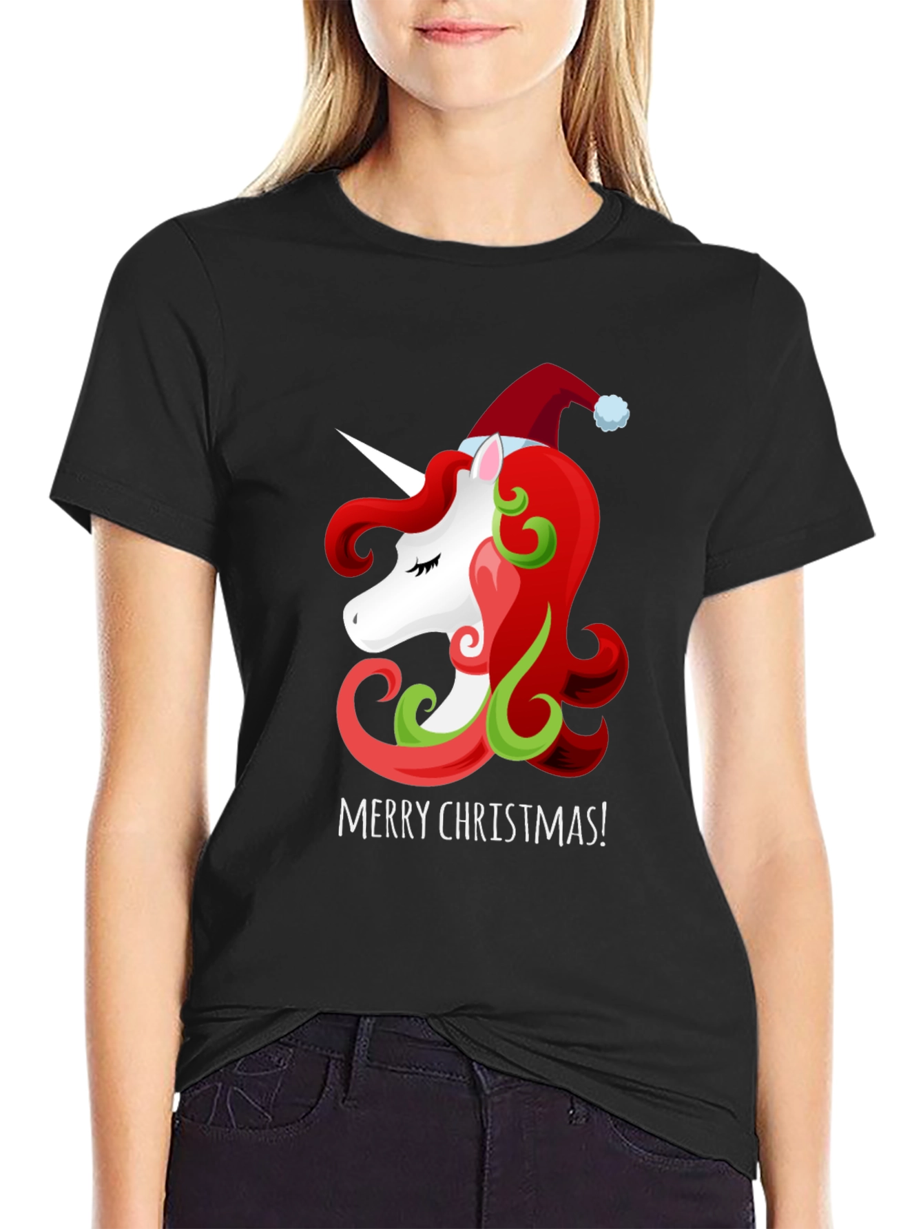 Unicorn Christmas Graphic Tee