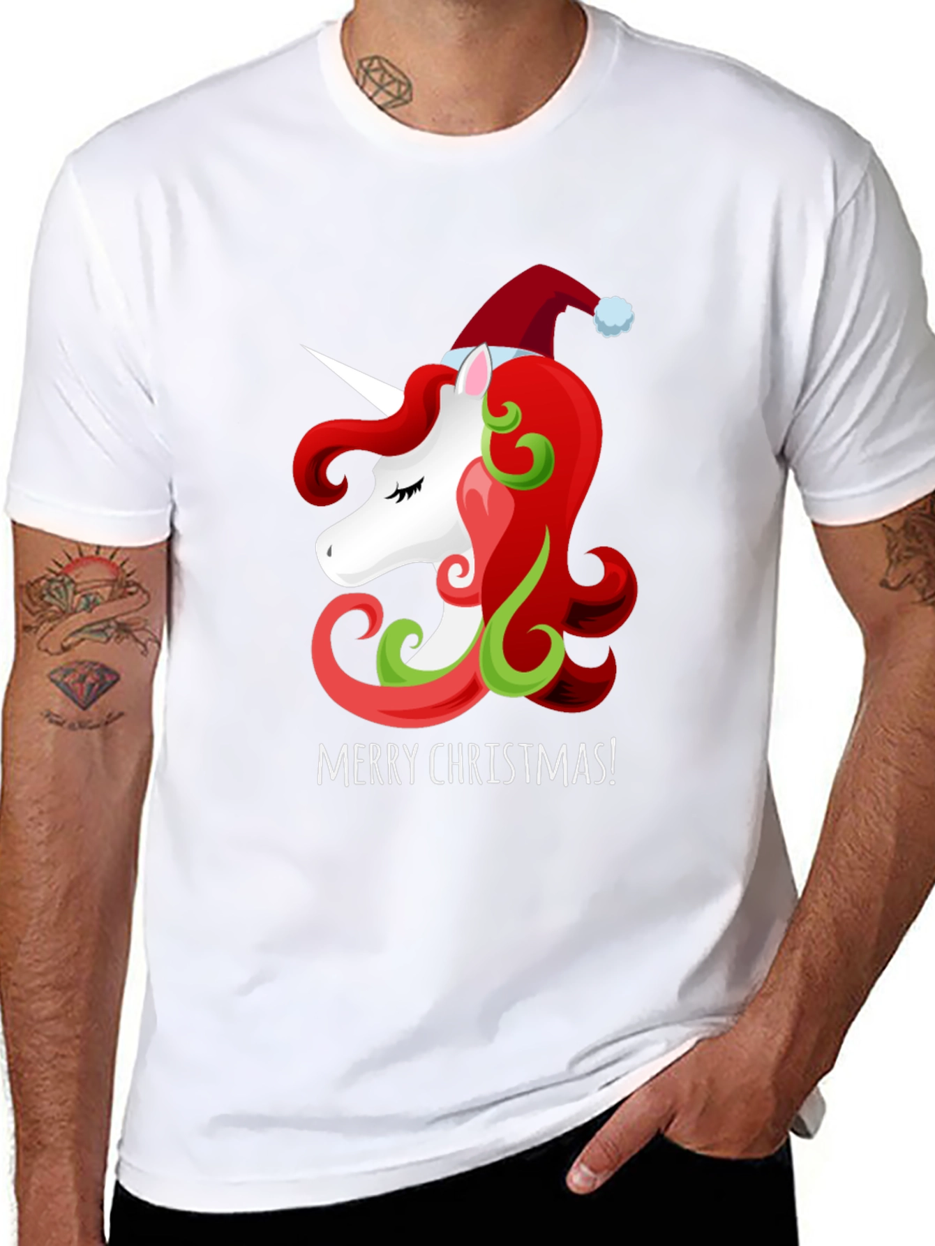 Unicorn Christmas Graphic Tee