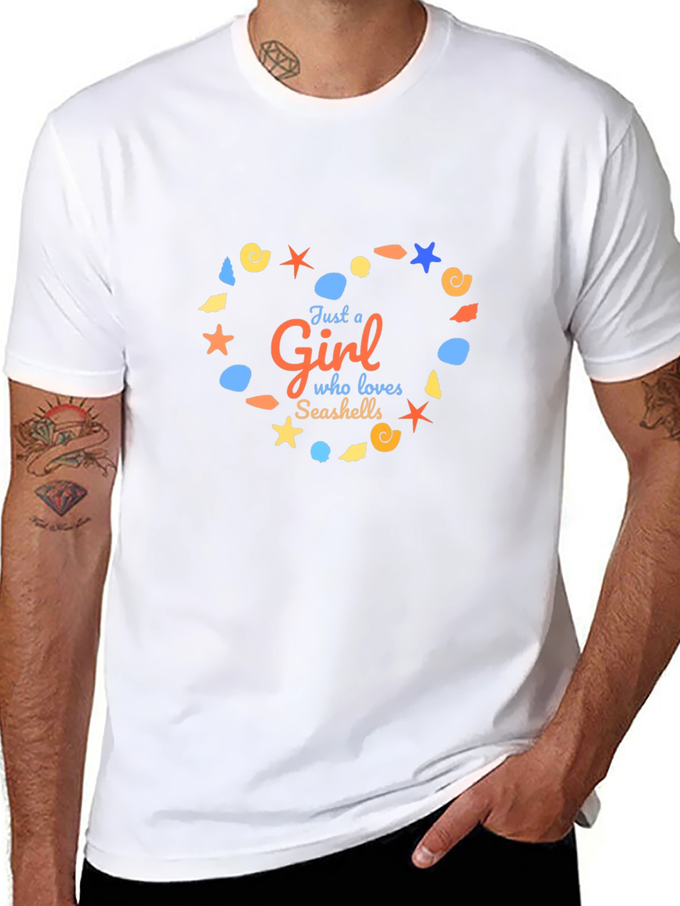 Seashell Heart Graphic Tee