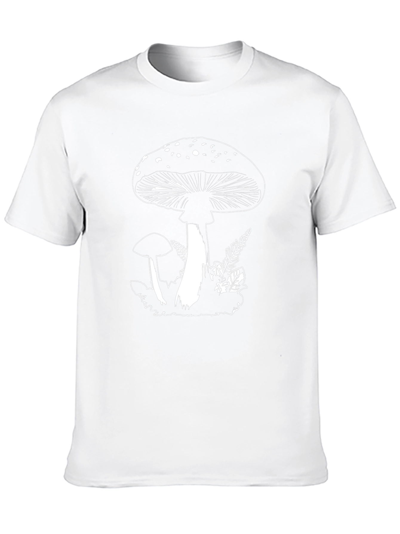Mushroom Graphic Black T-Shirt