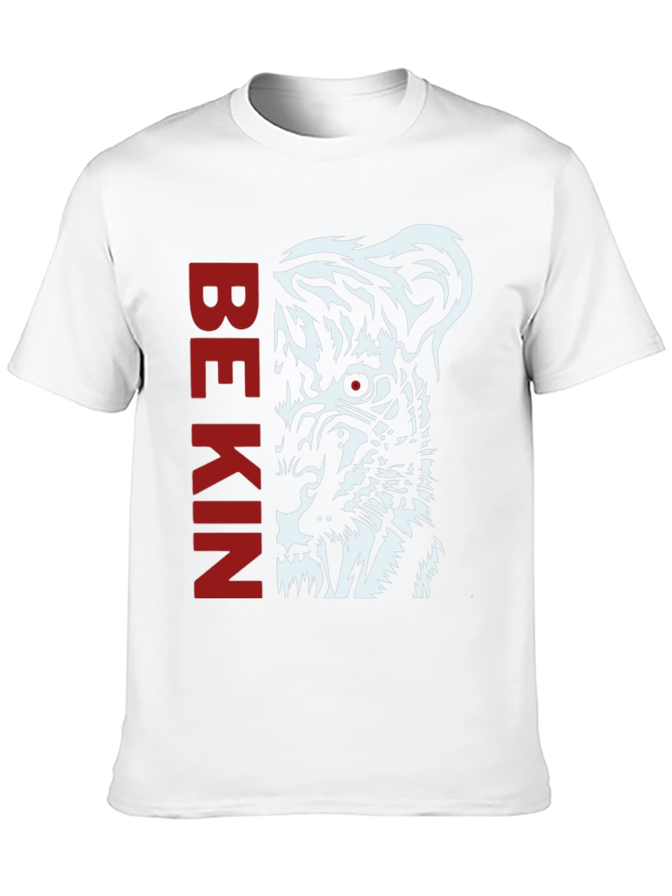 Be Kind Tiger Graphic Print Black T-Shirt