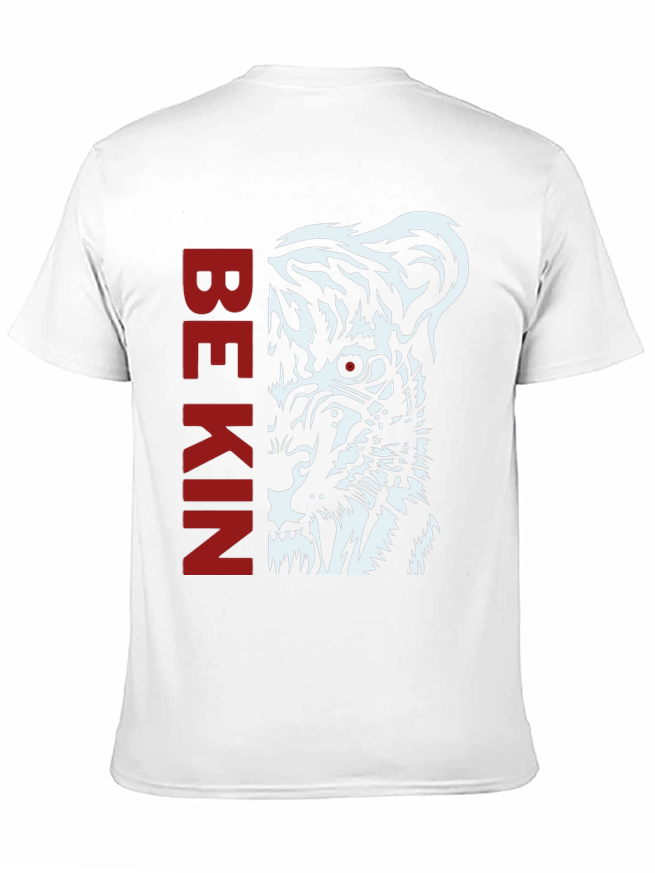 Be Kind Tiger Graphic Print Black T-Shirt