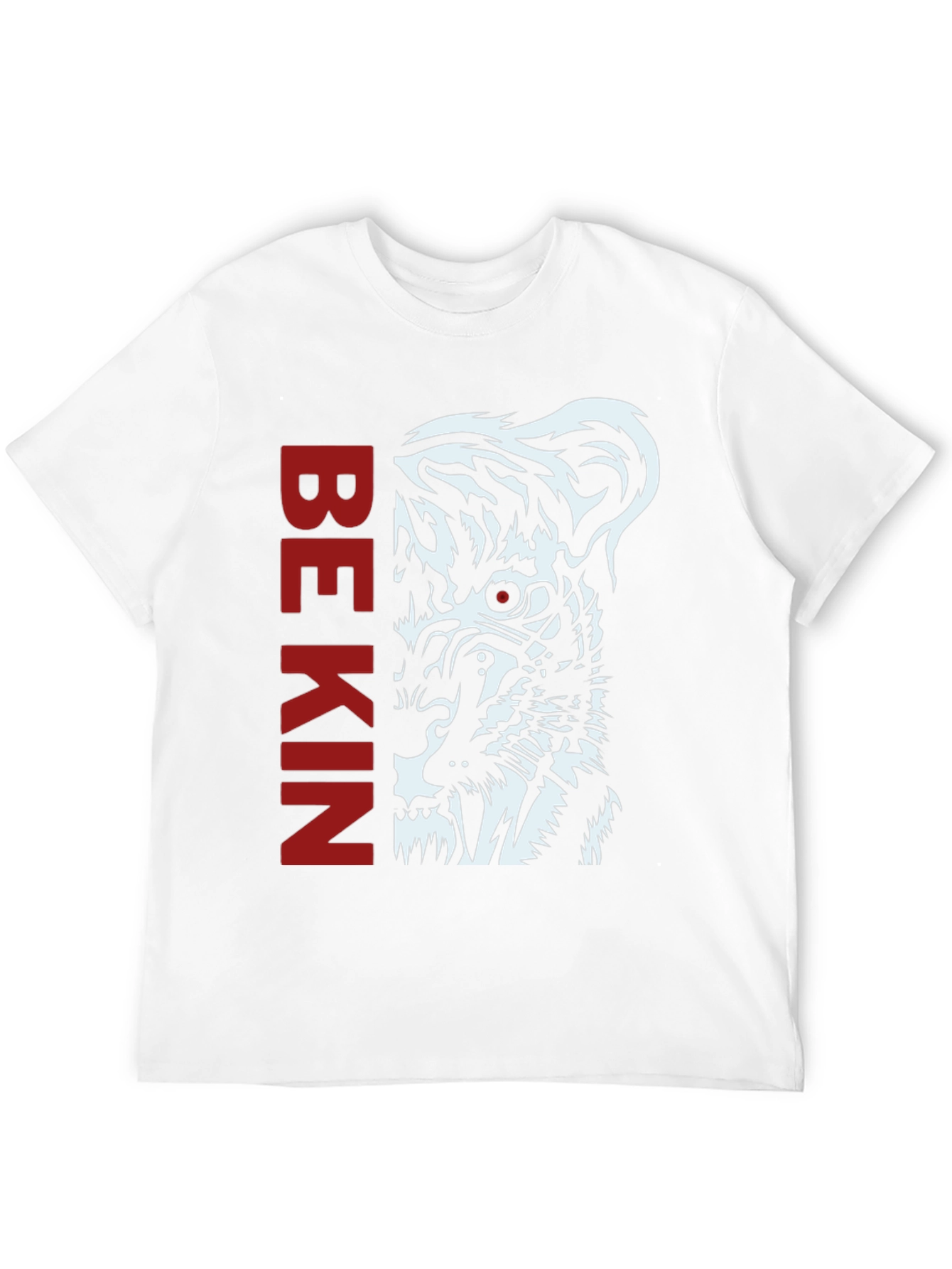 Be Kind Tiger Graphic Print Black T-Shirt