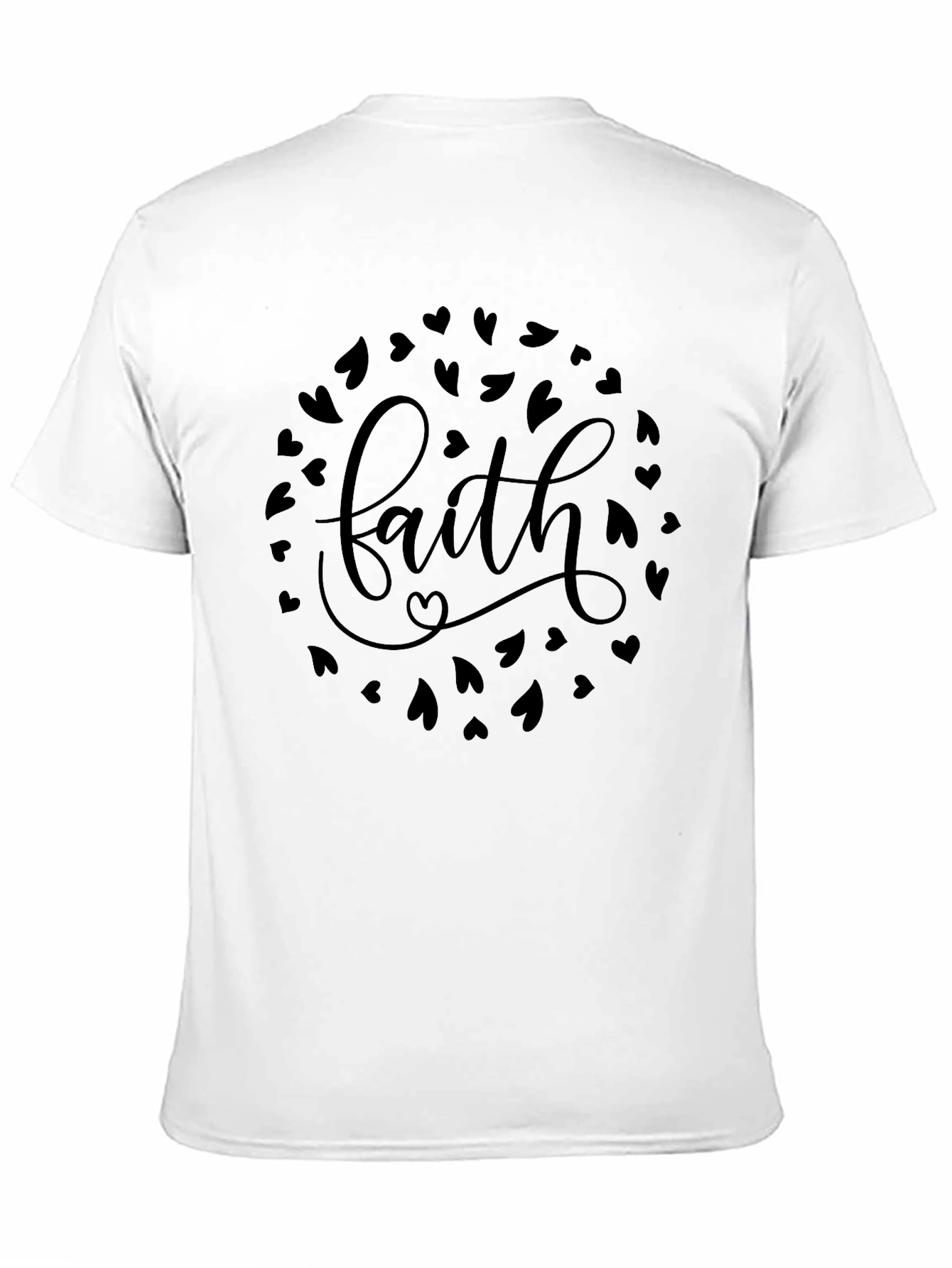 Faith T-Shirt Heart Design Christian Apparel