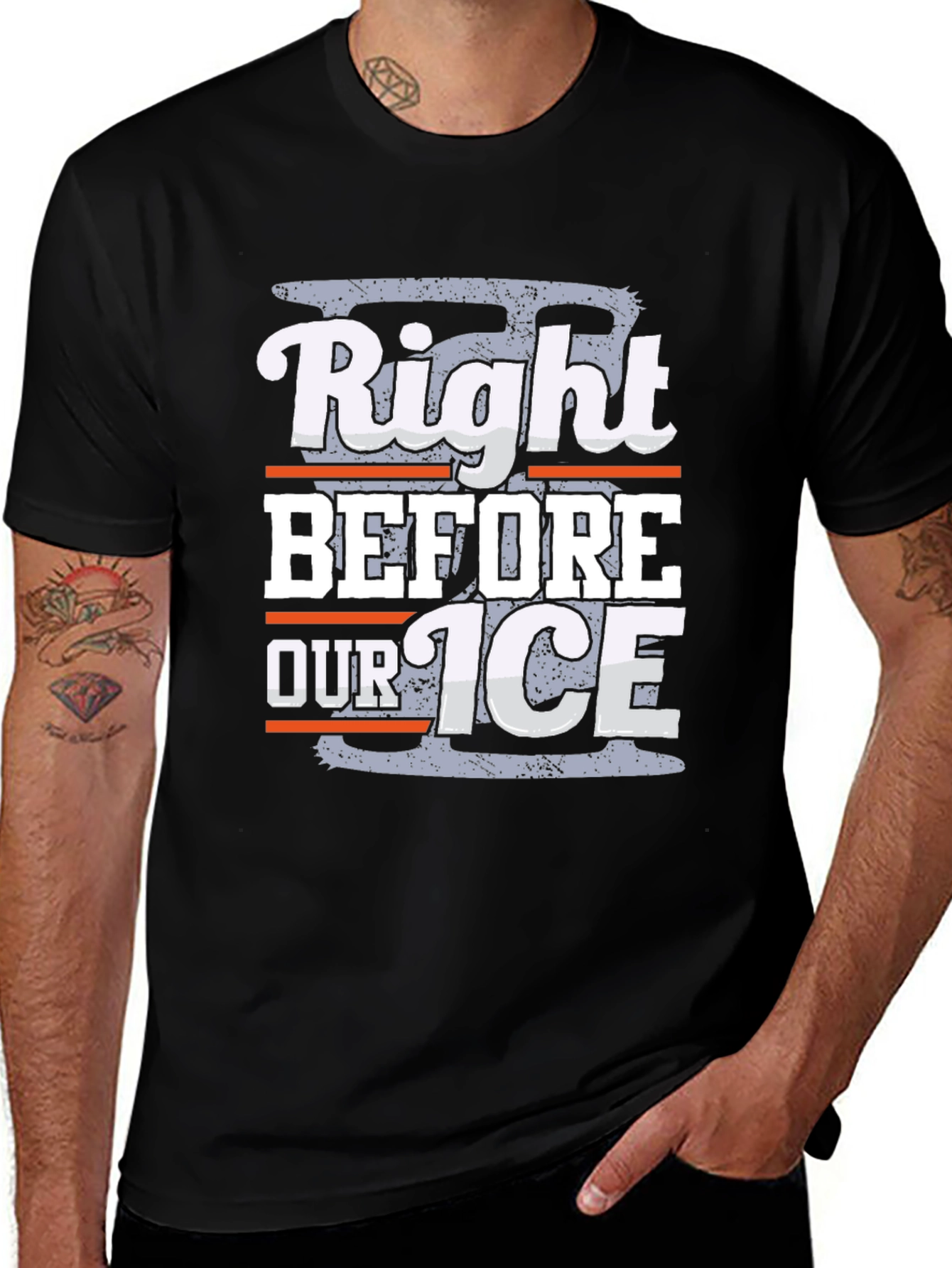 Right Before Our Ice Novelty Graphic T-Shirt