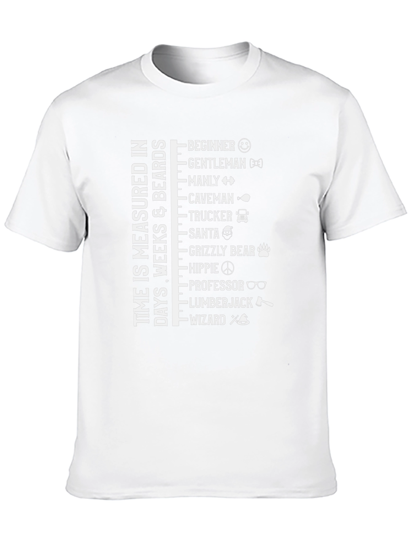 Time Measured in Beards Graphic Tee