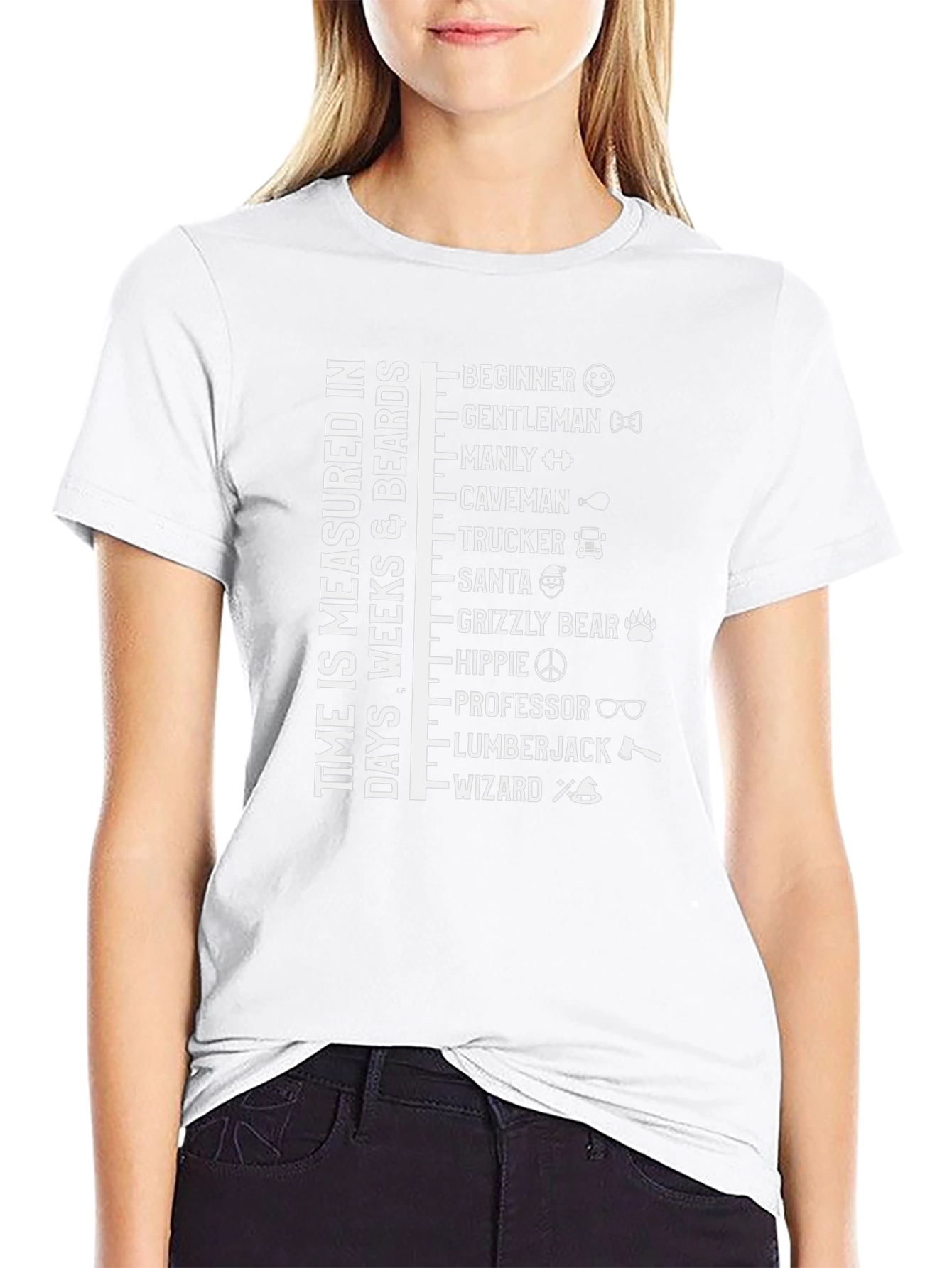 Time Measured in Beards Graphic Tee