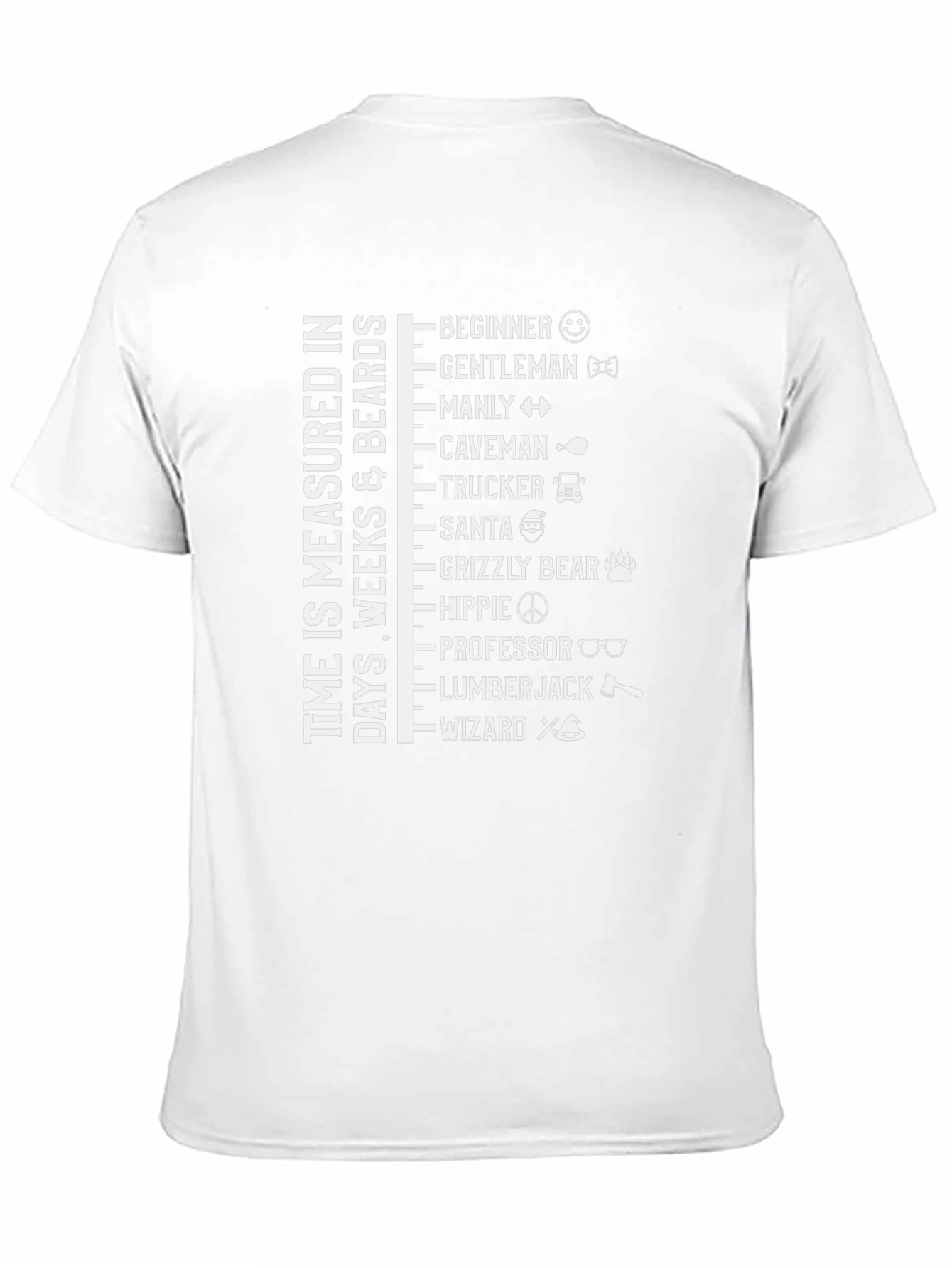 Time Measured in Beards Graphic Tee
