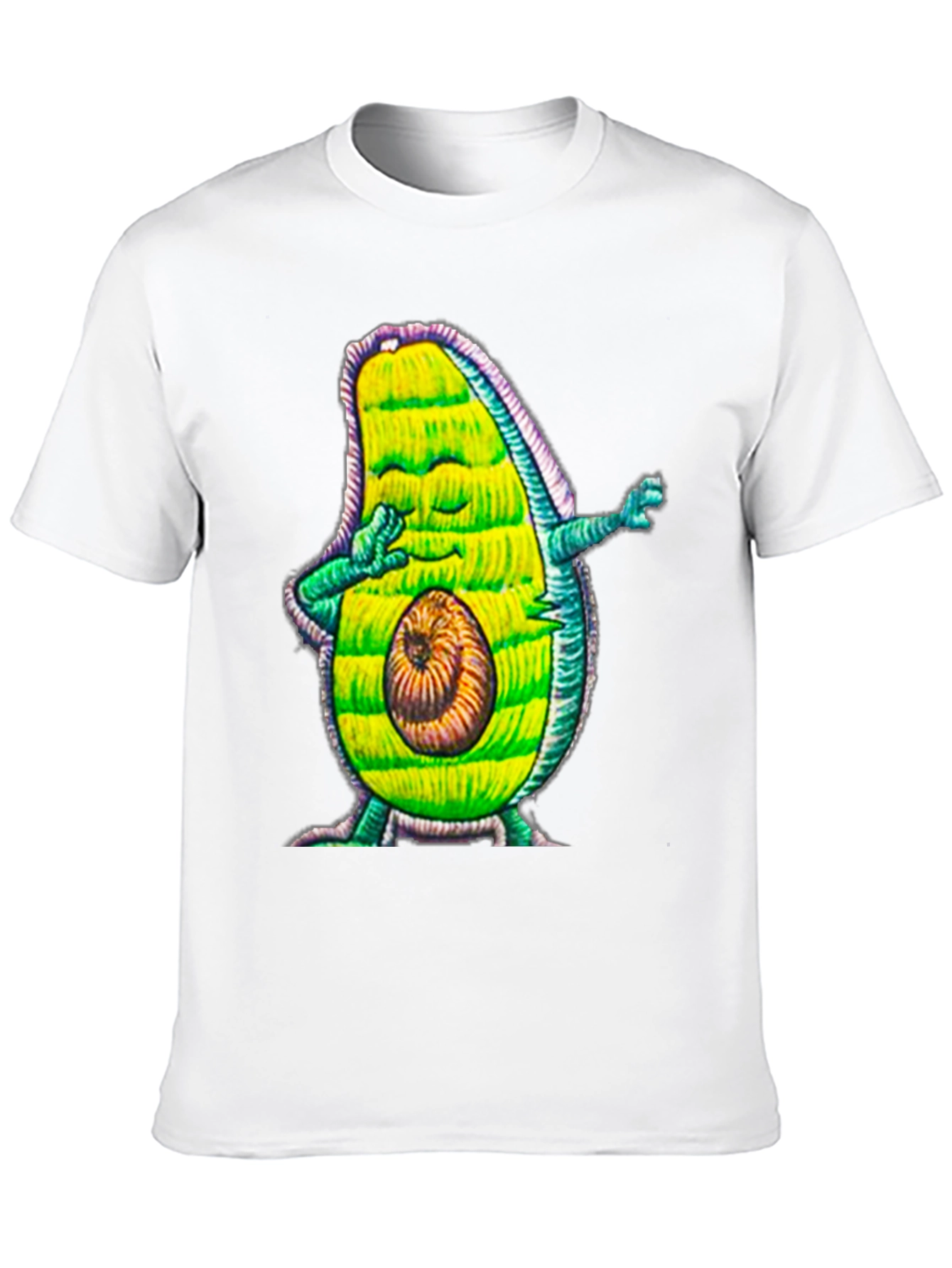 Dabbing Avocado Graphic Tee - Funny Fruit Lover Shirt