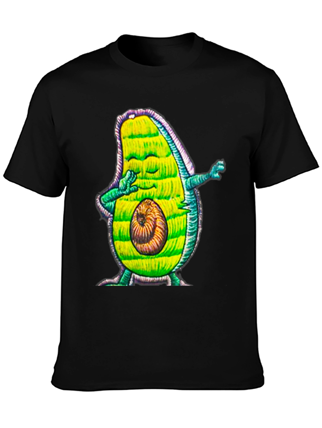 Dabbing Avocado Graphic Tee - Funny Fruit Lover Shirt