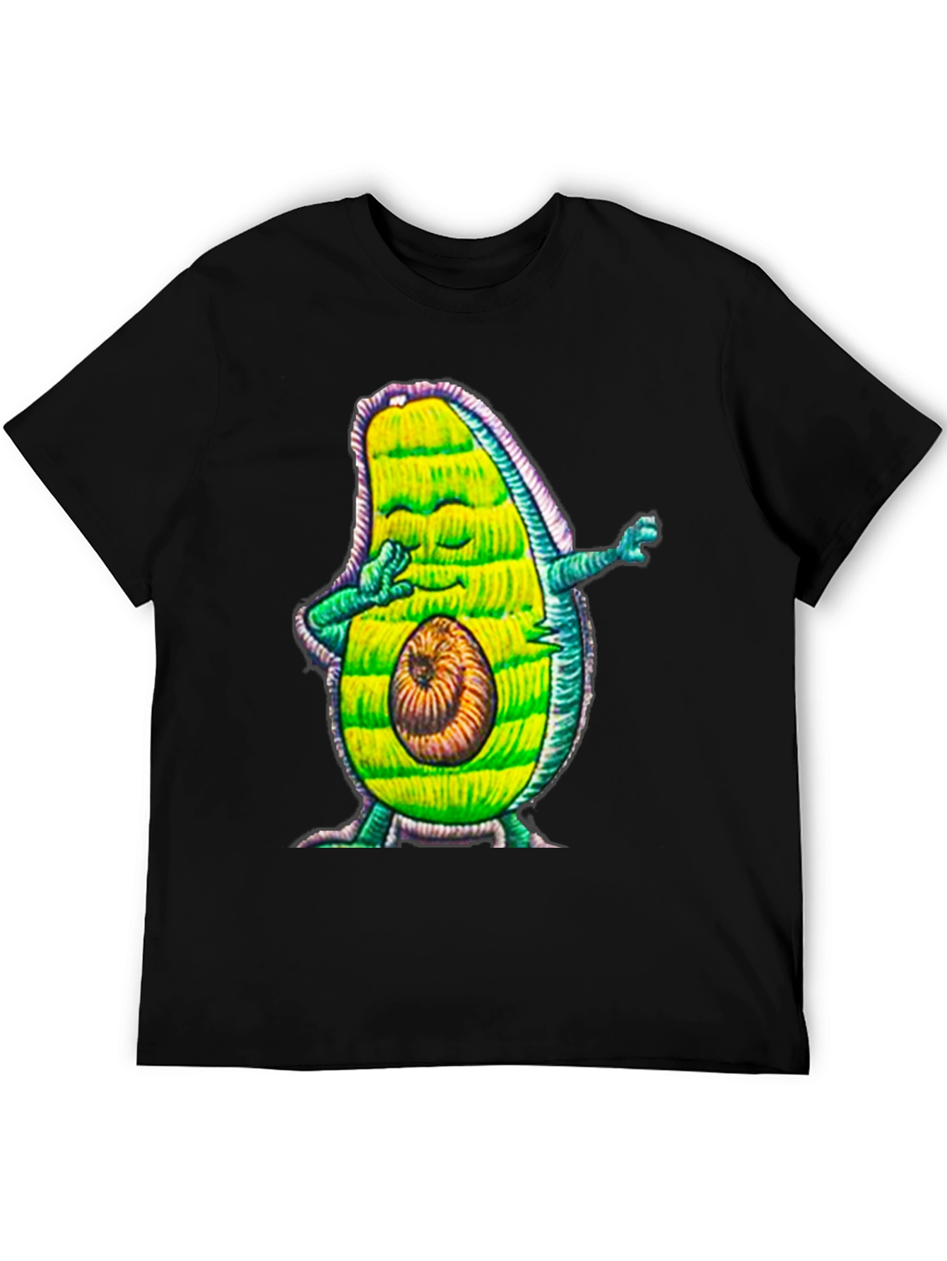 Dabbing Avocado Graphic Tee - Funny Fruit Lover Shirt