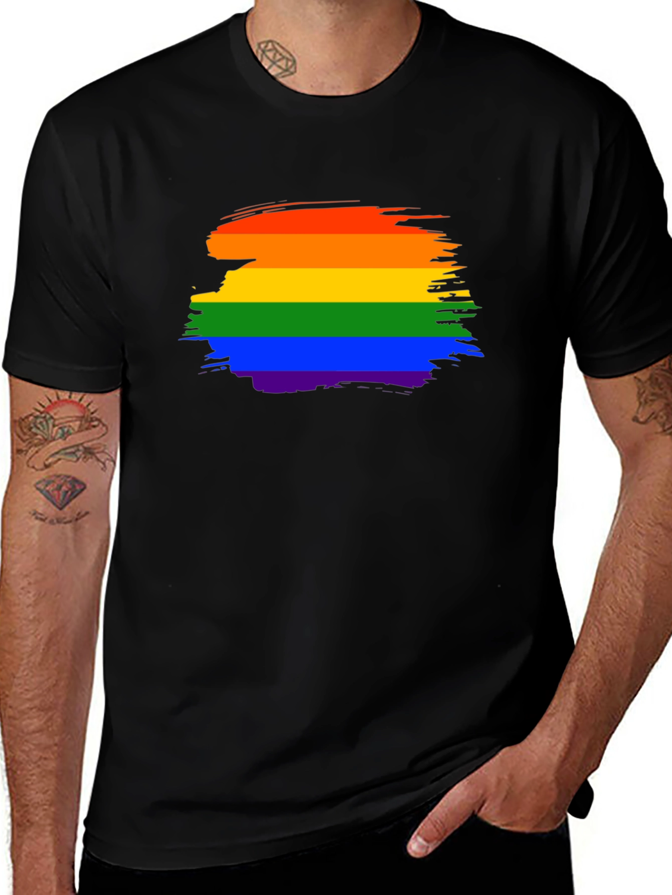 Rainbow Pride Brushstroke T-Shirt