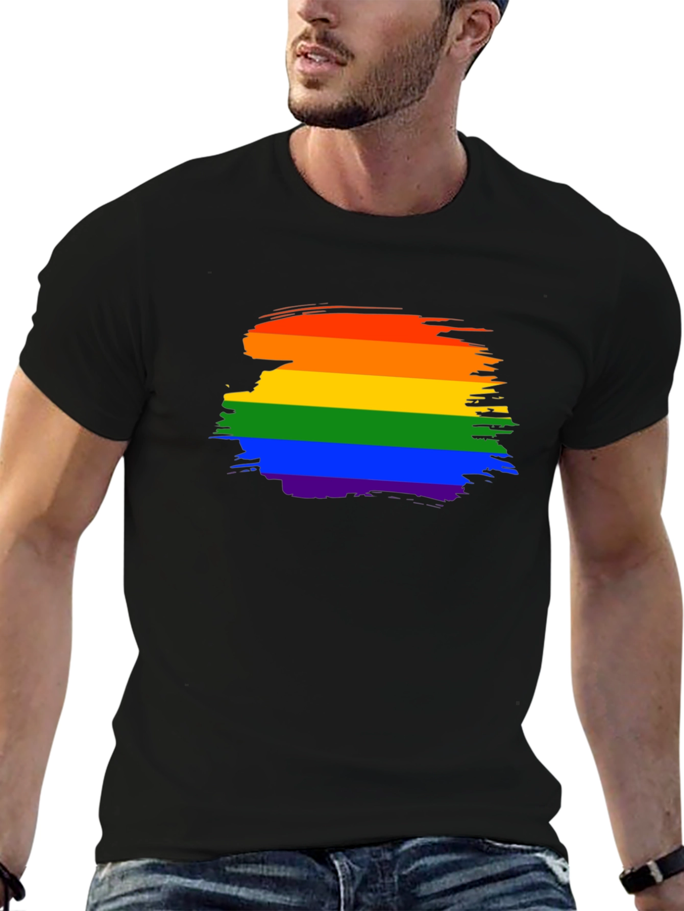 Rainbow Pride Brushstroke T-Shirt