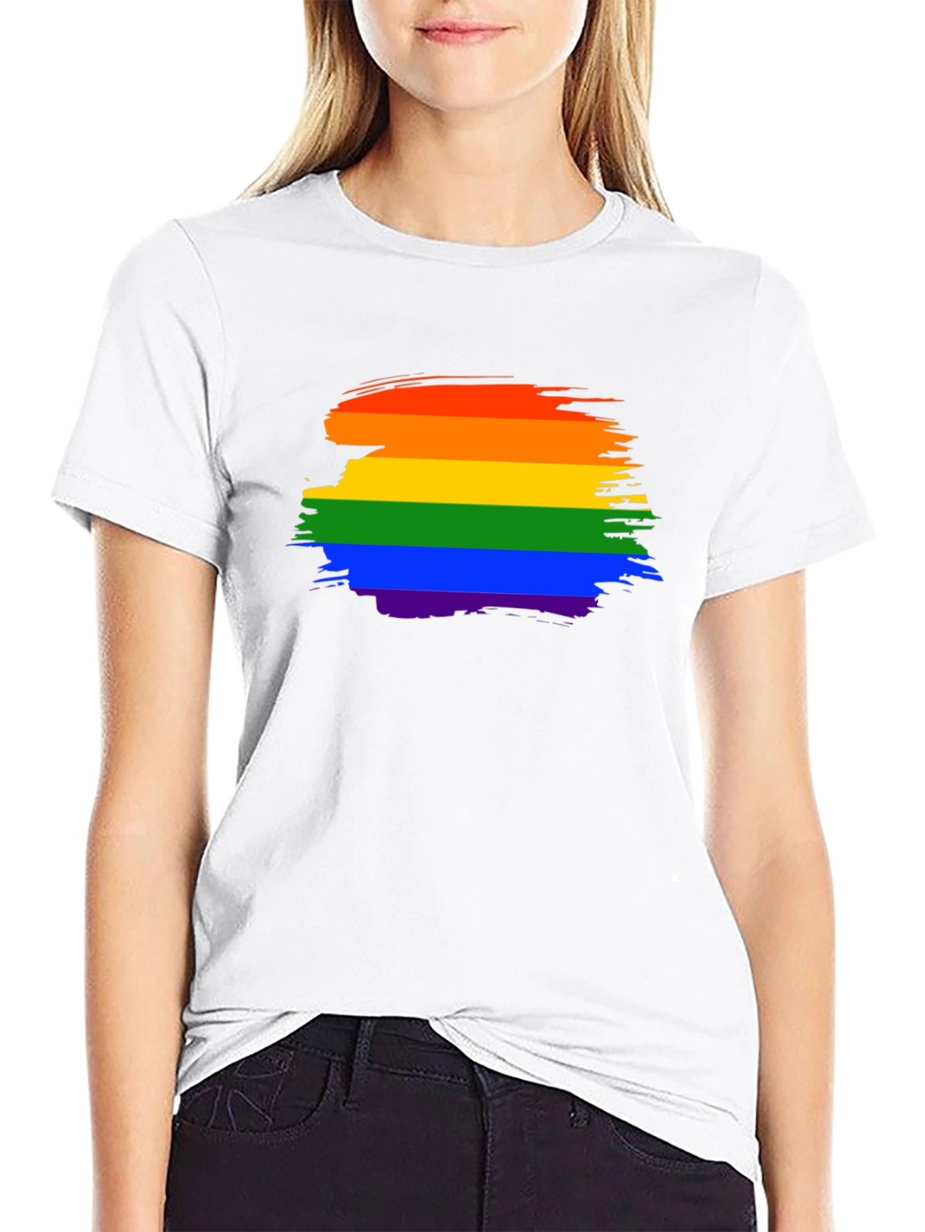 Rainbow Pride Brushstroke T-Shirt