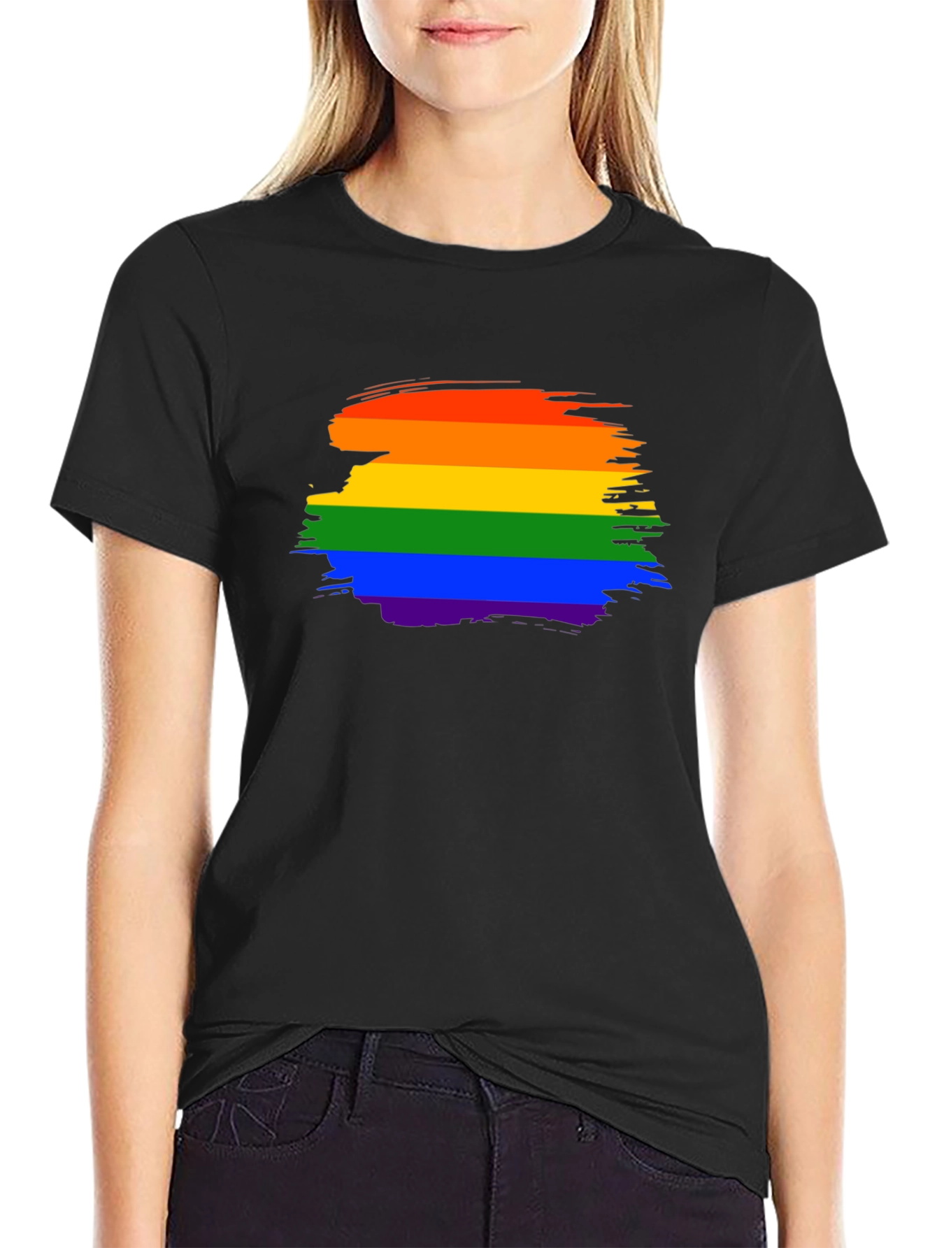 Rainbow Pride Brushstroke T-Shirt