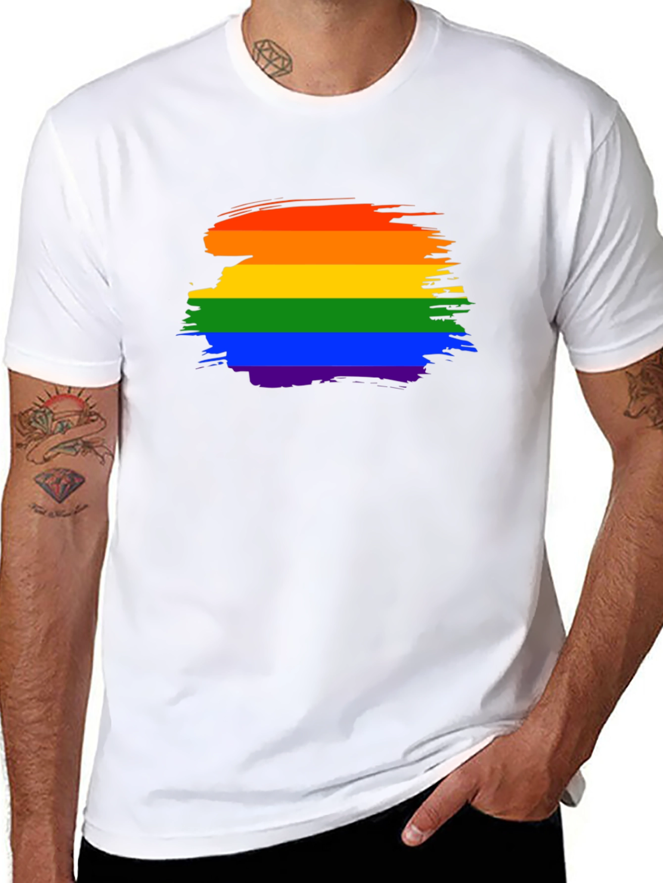 Rainbow Pride Brushstroke T-Shirt
