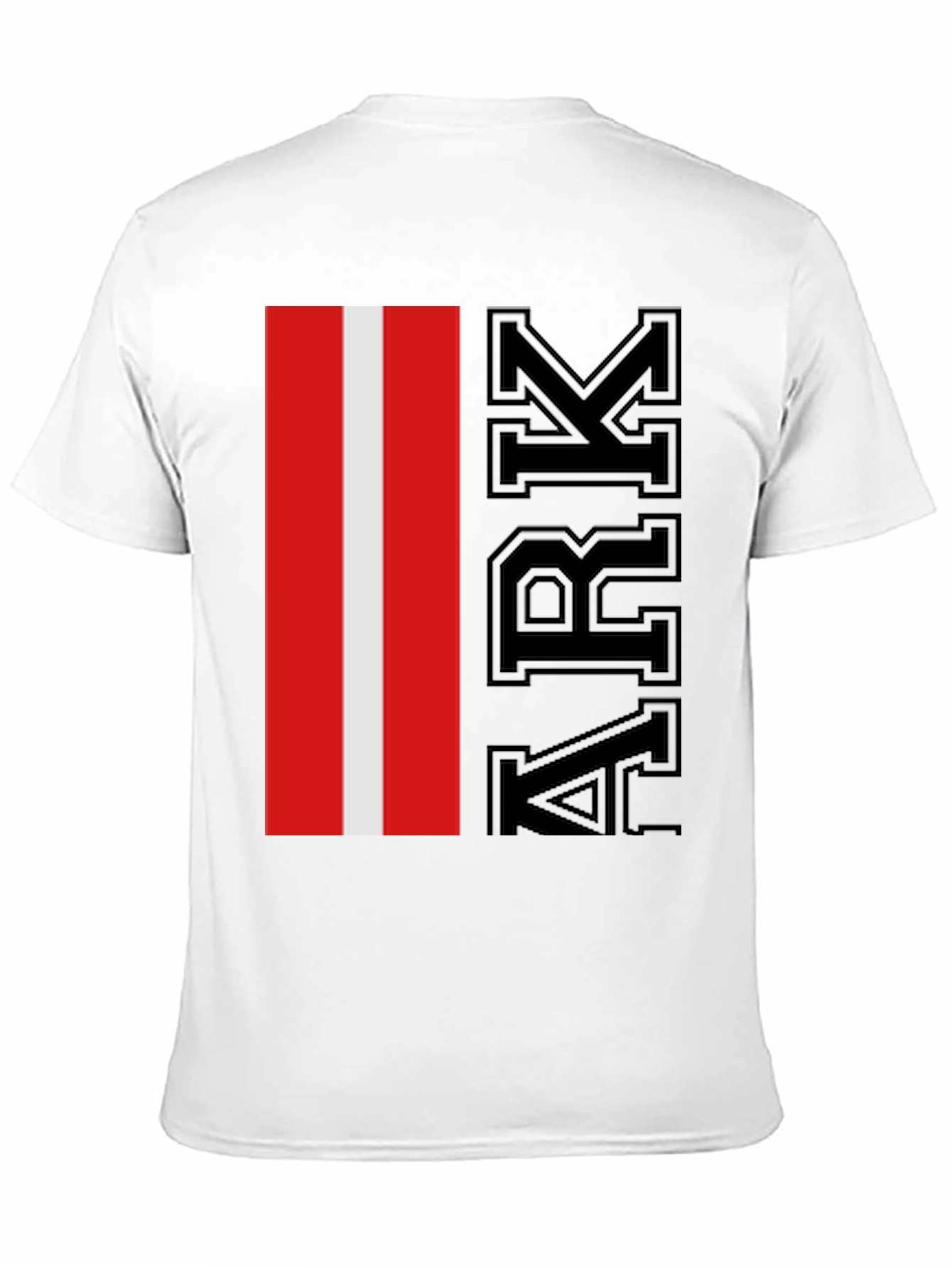 ARK Red & White Stripe Graphic T-Shirt