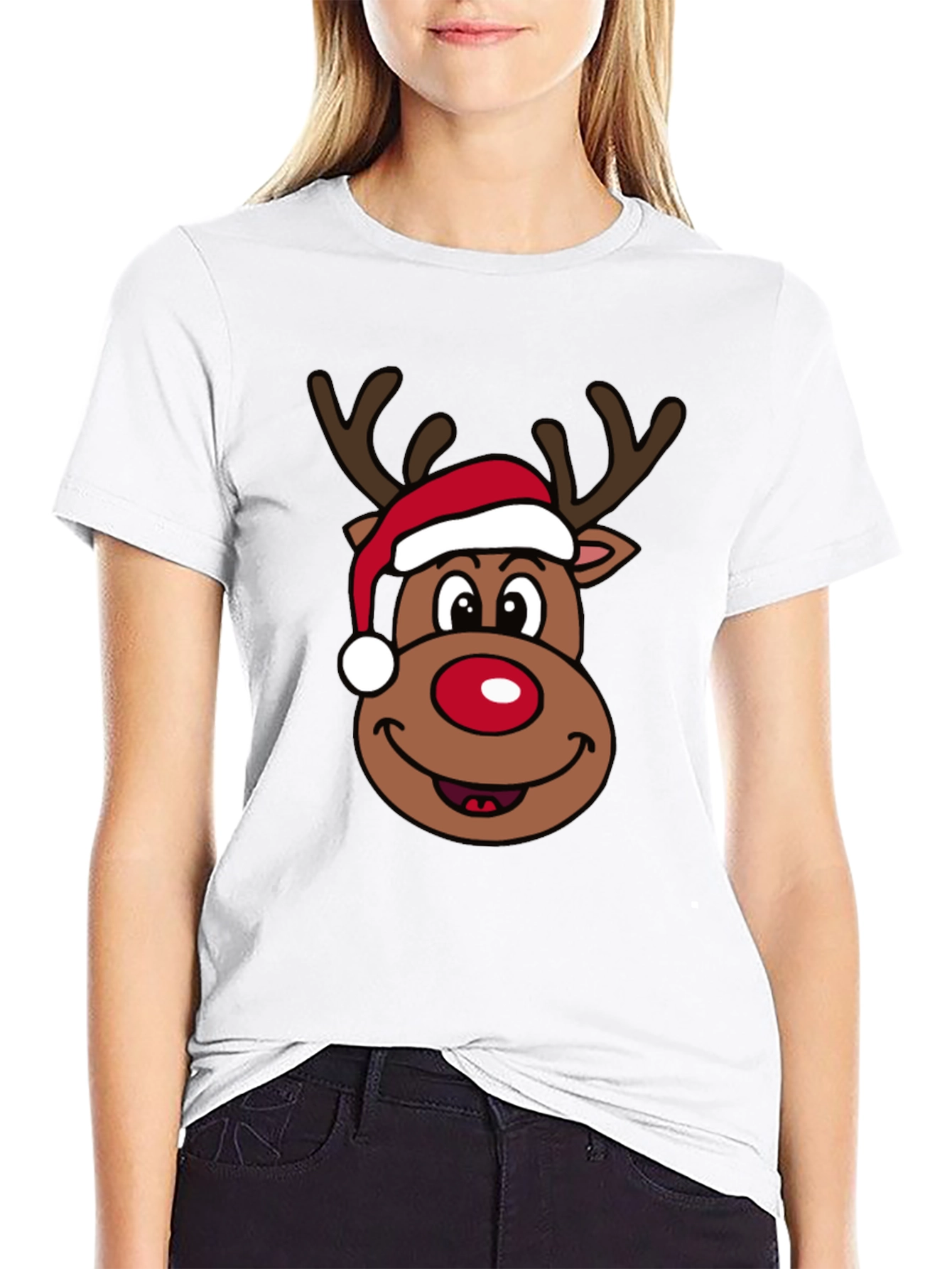 Festive Reindeer Graphic Tee
