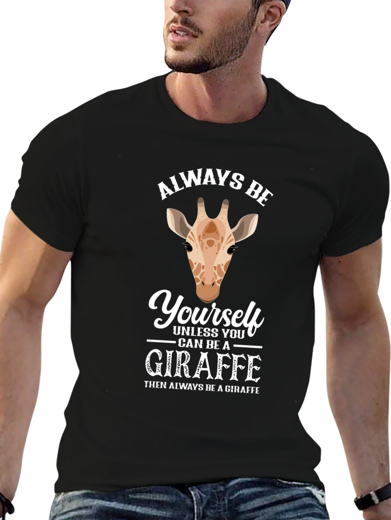 Always Be Yourself Giraffe Graphic Tee