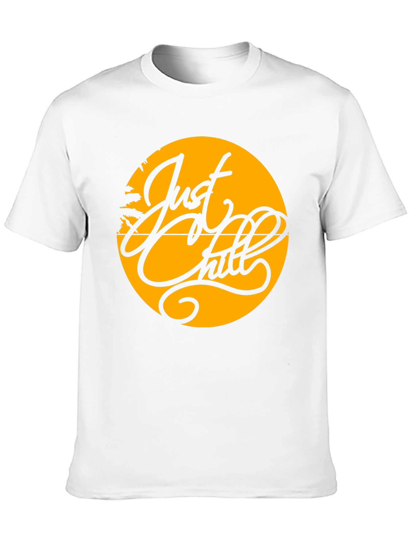 Just Chill Black T-Shirt - Relaxed Graphic Tee