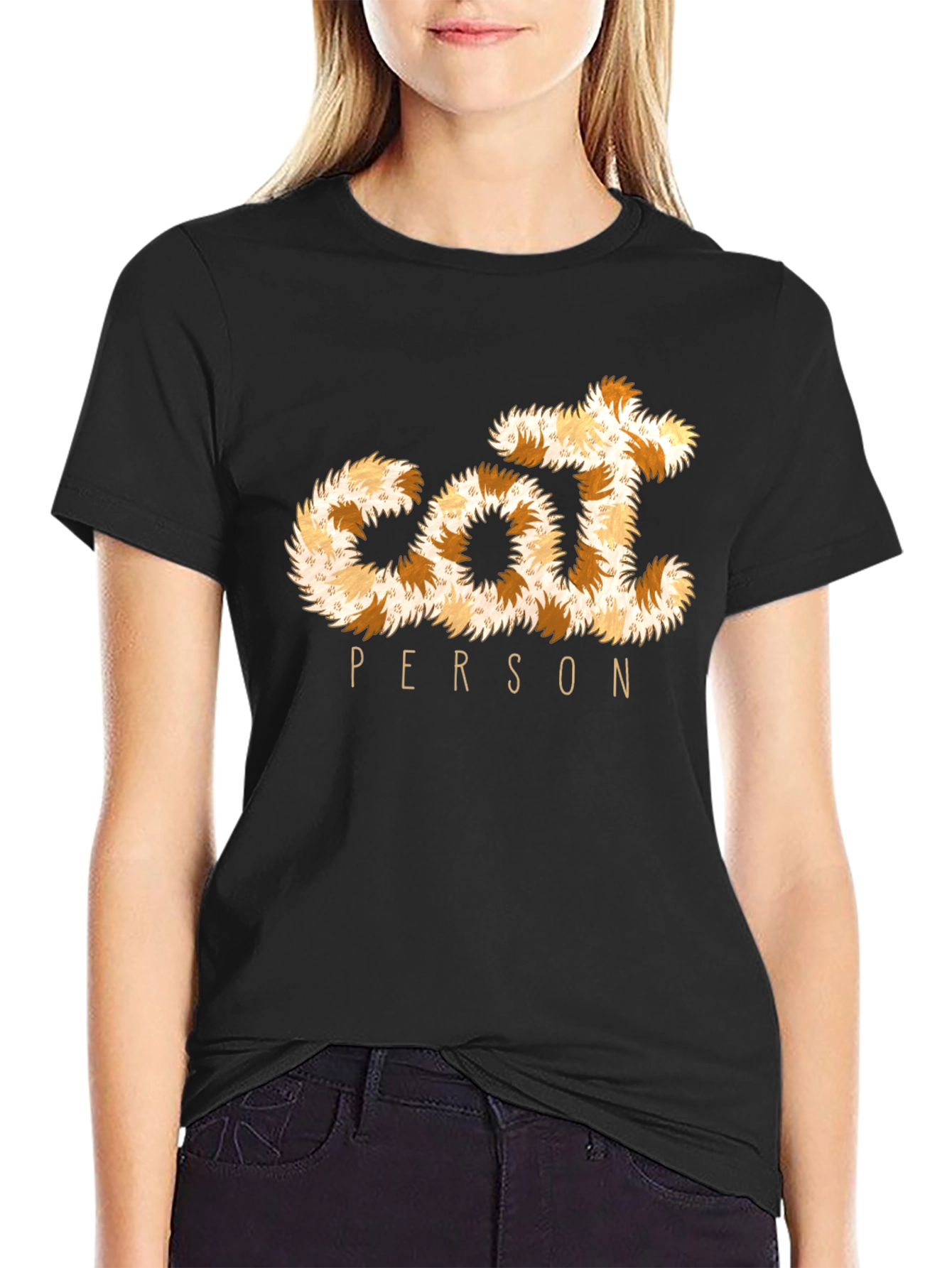 Cat Person T-Shirt - Furry Letters!