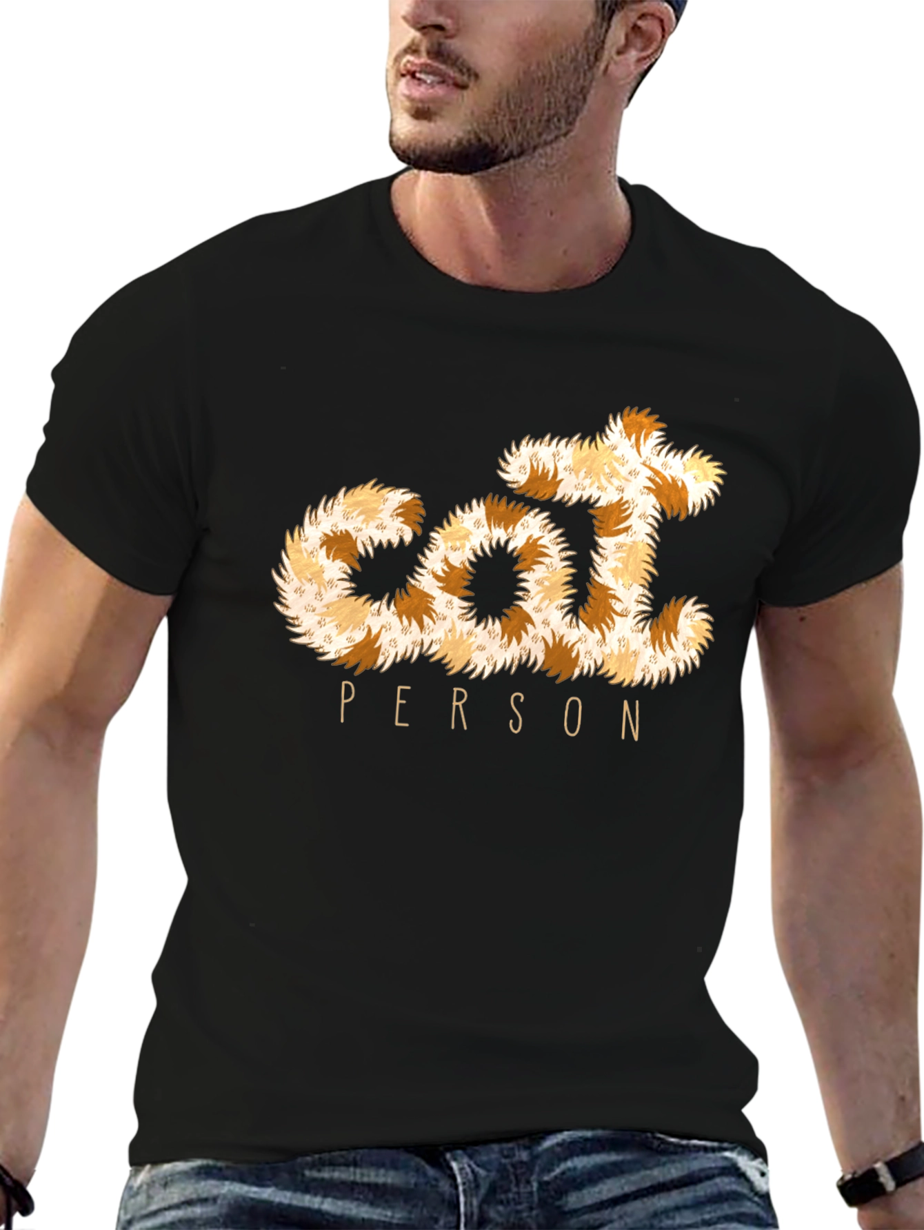 Cat Person T-Shirt - Furry Letters!