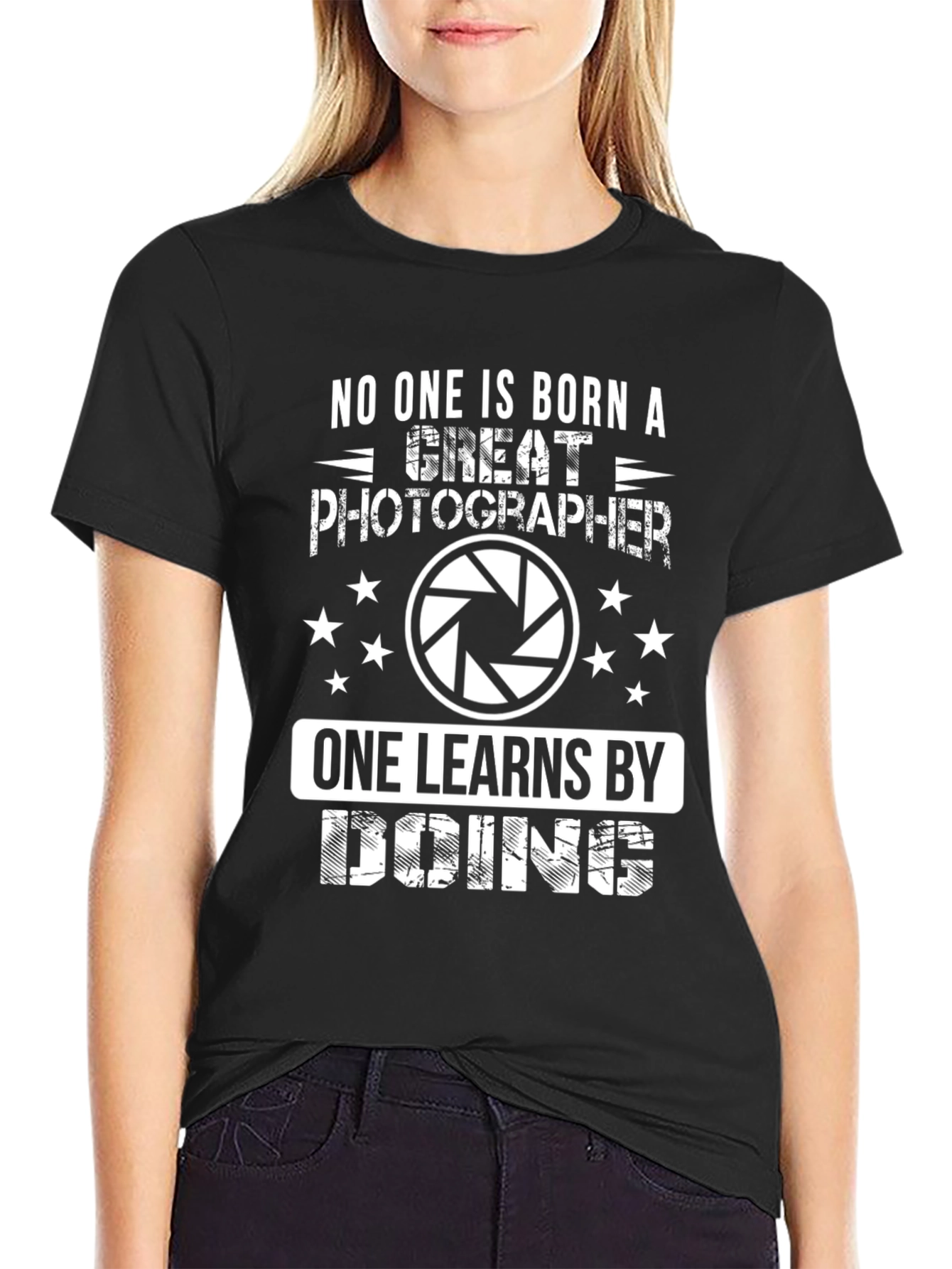 Great Photographer T-Shirt - Learn by Doing Tee