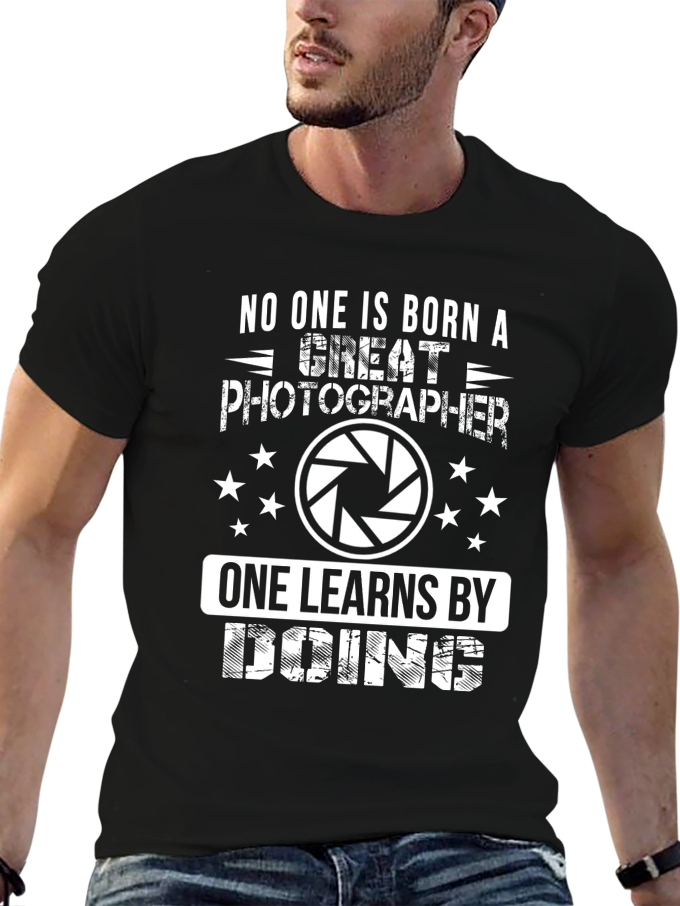 Great Photographer T-Shirt - Learn by Doing Tee