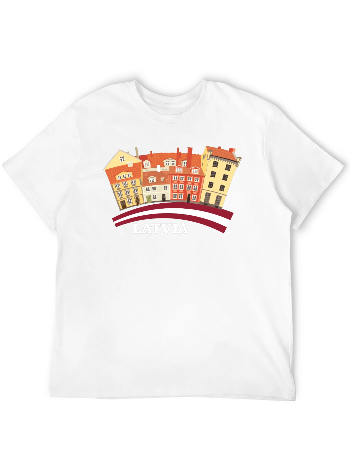 Latvia Old Town Architecture Graphic T-Shirt