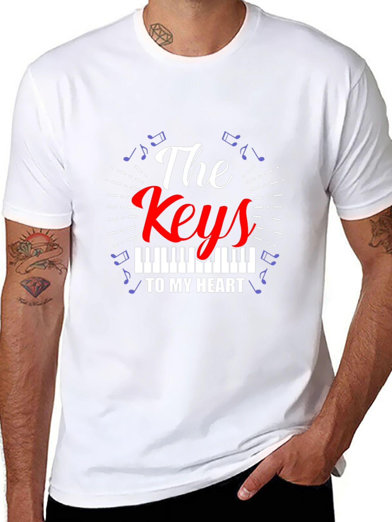 Keys to My Heart T-Shirt - Music Lover Tee