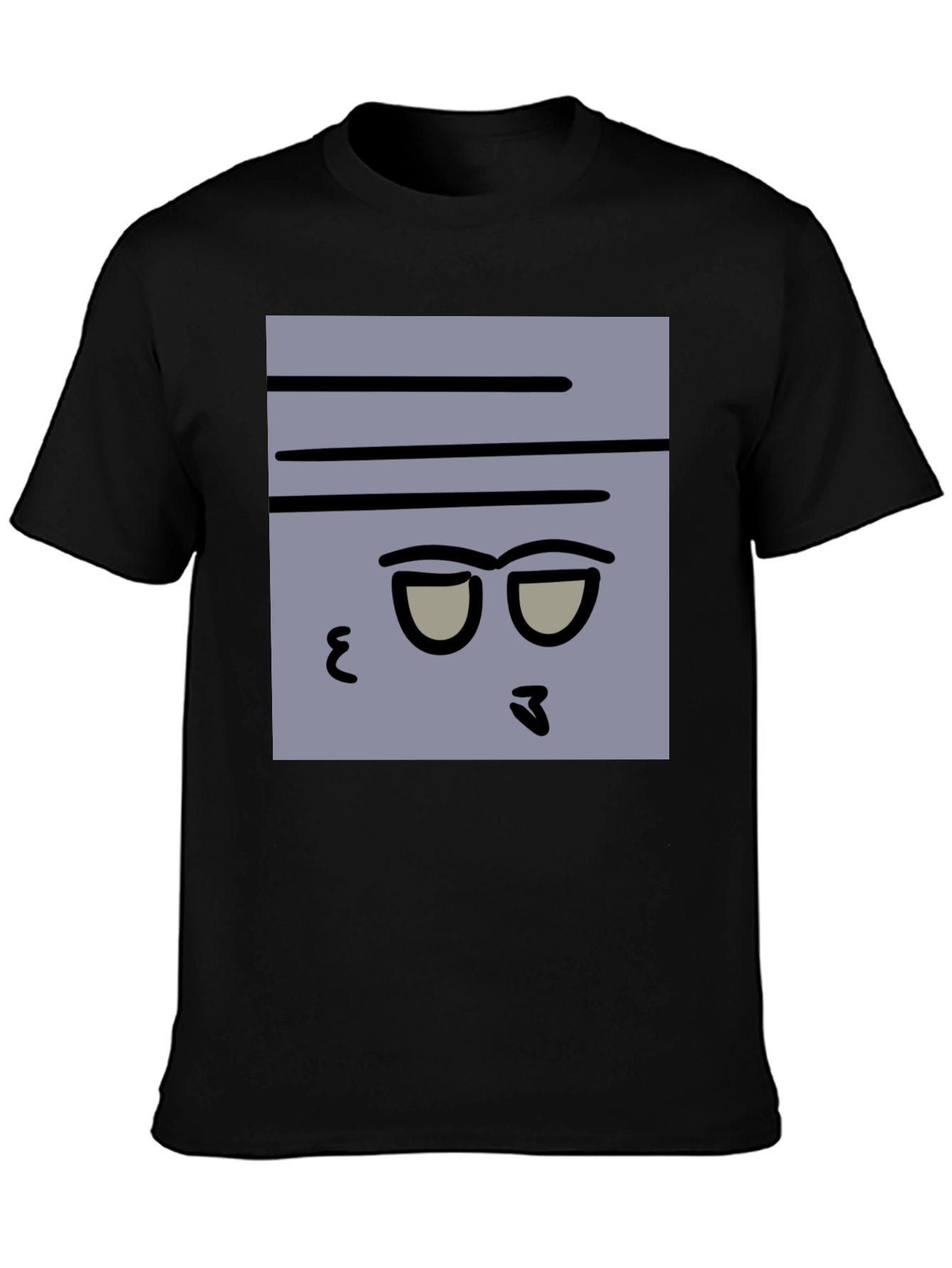 Funny Face Graphic Tee - Mens Black T-Shirt