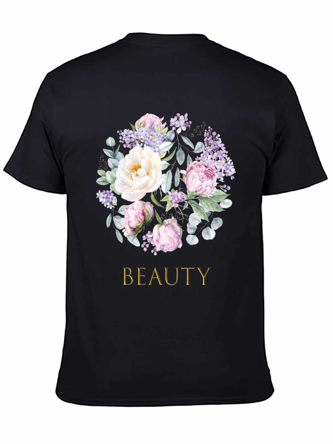 Floral Beauty T-Shirt - Elegant Botanical Design