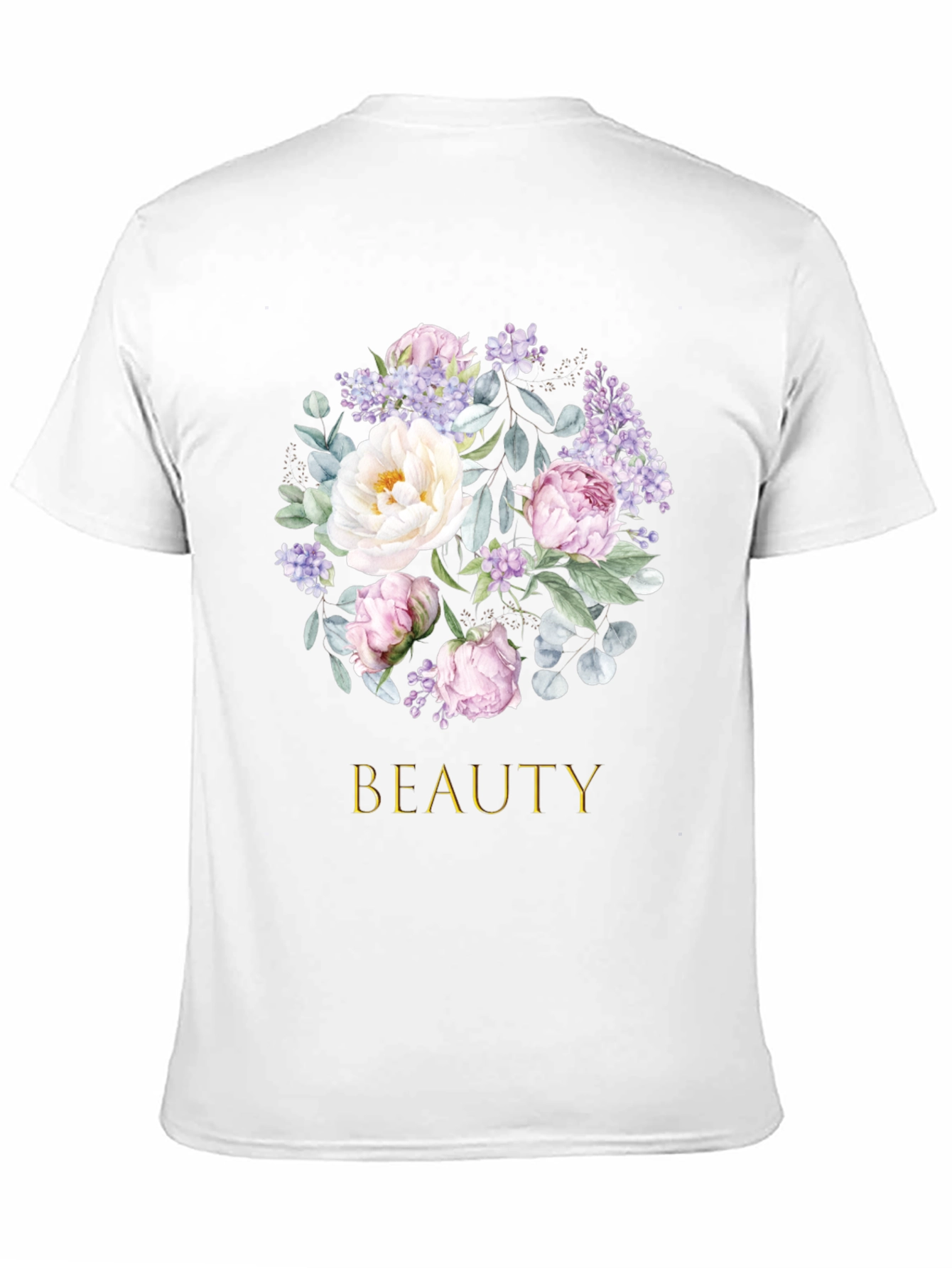 Floral Beauty T-Shirt - Elegant Botanical Design