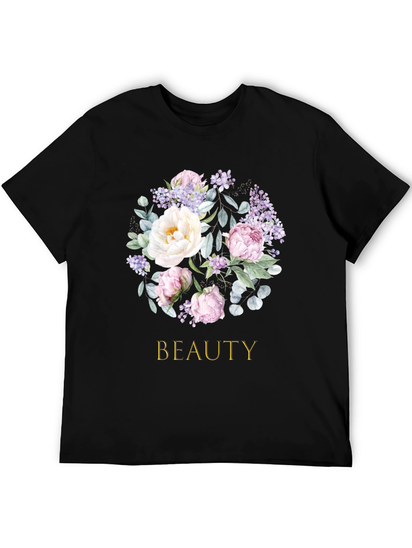 Floral Beauty T-Shirt - Elegant Botanical Design