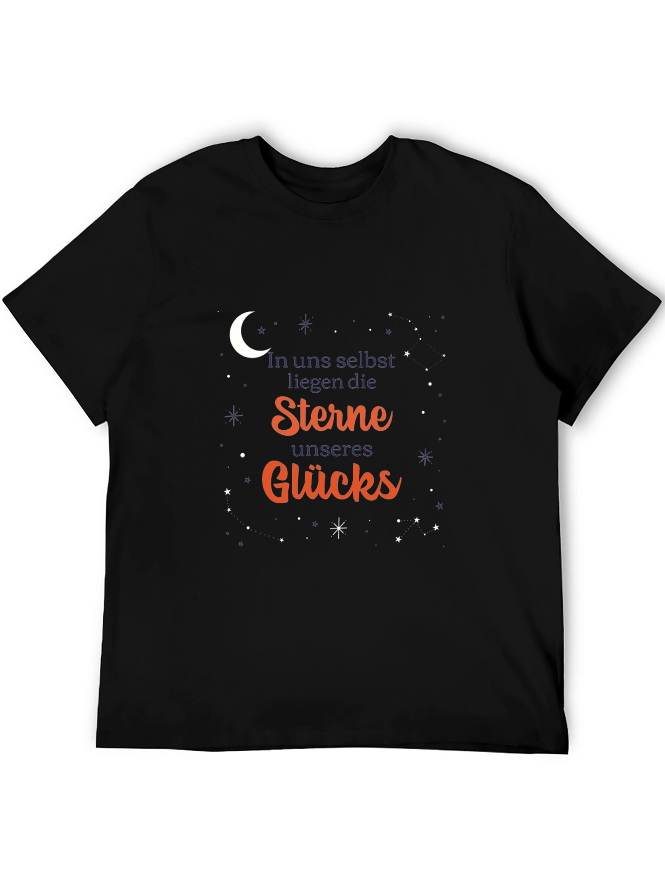 Starry Night Graphic Tee - Unisex Black T-Shirt