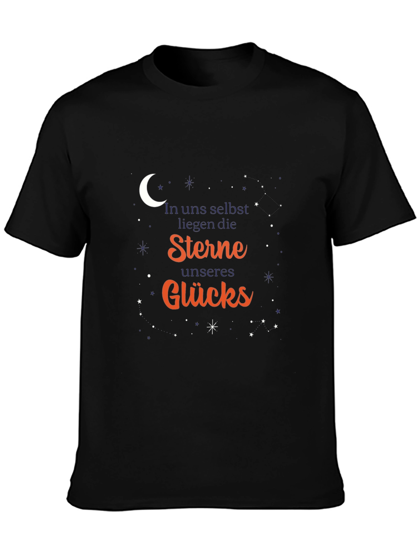 Starry Night Graphic Tee - Unisex Black T-Shirt